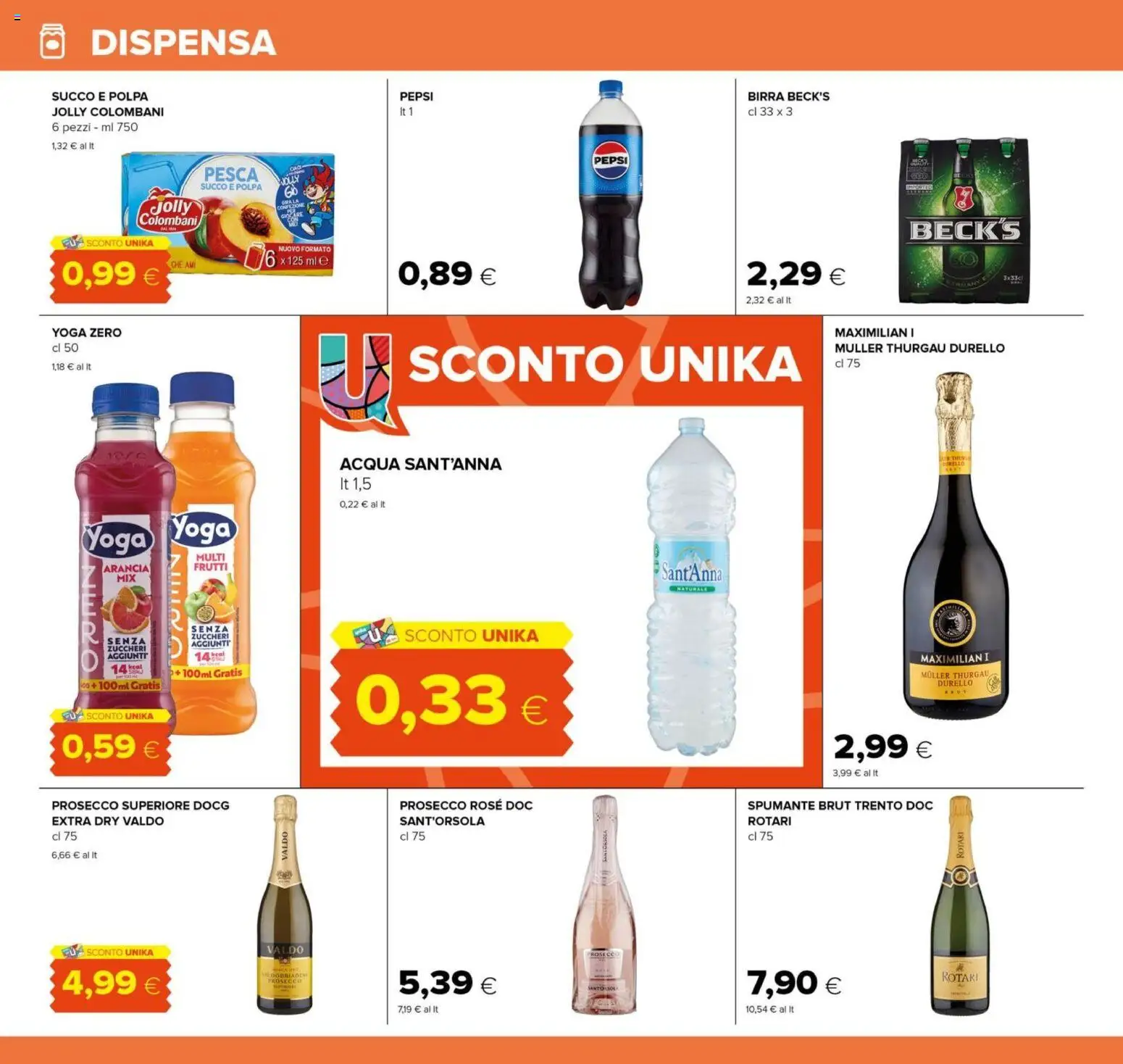 Volantino Tigre del 21.11.2025 | Pagina: 14 | Prodotti: Succo, Birra, Pesca, Pepsi