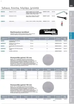 Makita-mainoslehti voimassa 24.03.2026 alkaen | Sivu: 359 | Tuotteet: Jalusta, Monitoimikone, Käsineet
