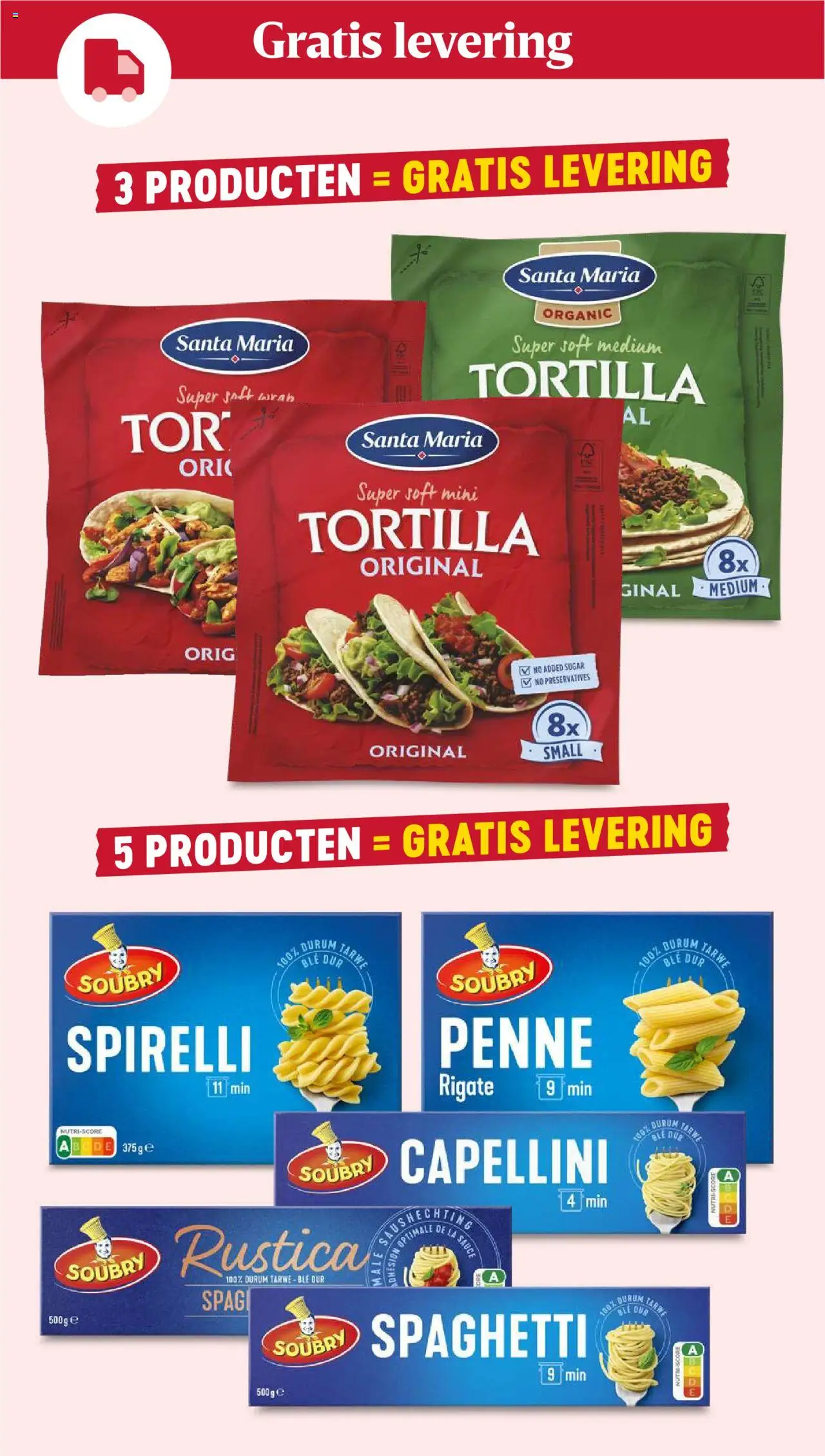 {H1} | Pagina: 2 | Producten: Pasta, Tortilla, Tarwe, La