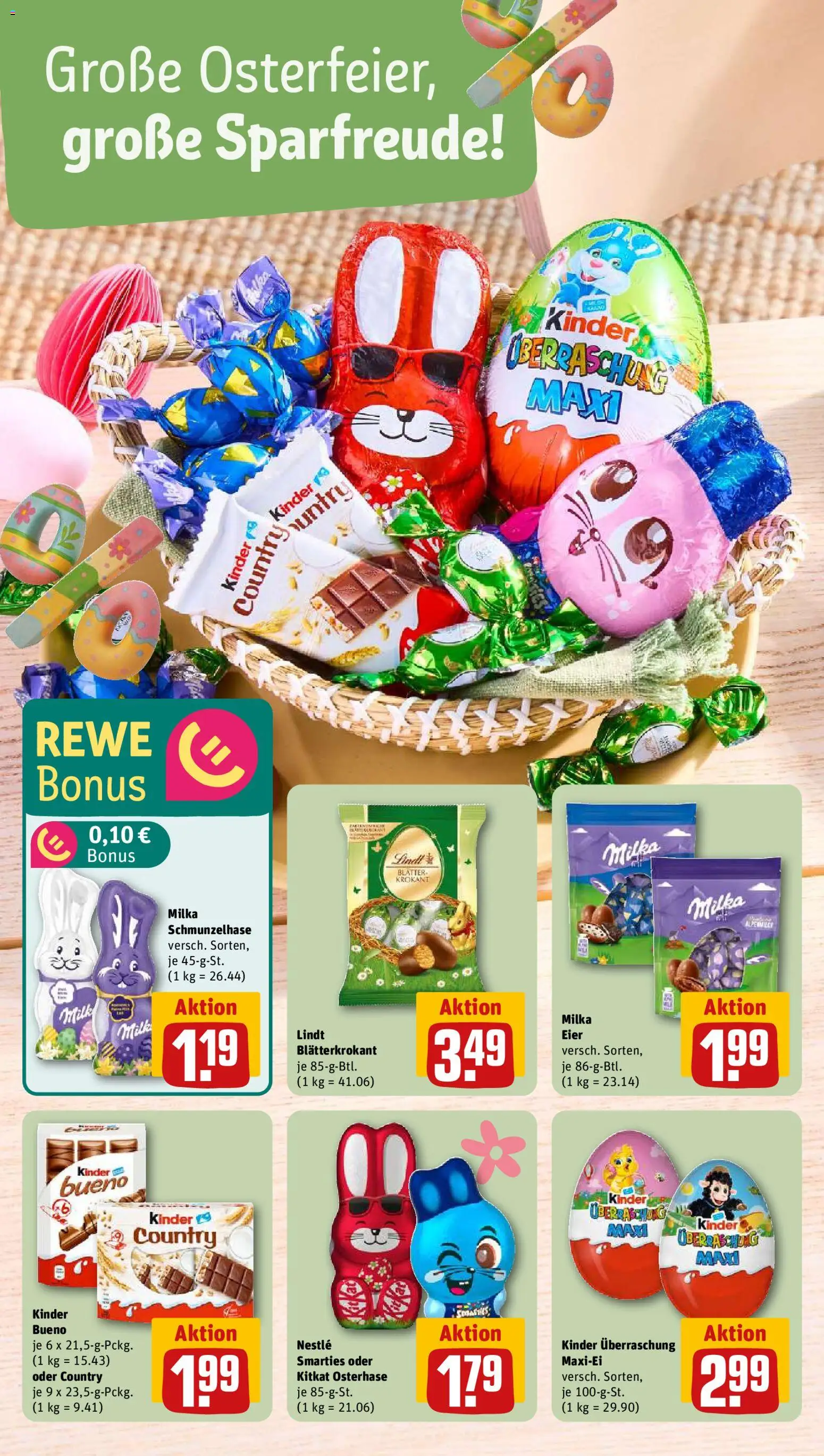 Rewe ihr Kaufpark Prospekt 	 – gültig ab 23.03.2026 | Seite: 14 | Produkte: Eier, Smarties, Kinder bueno, Milka