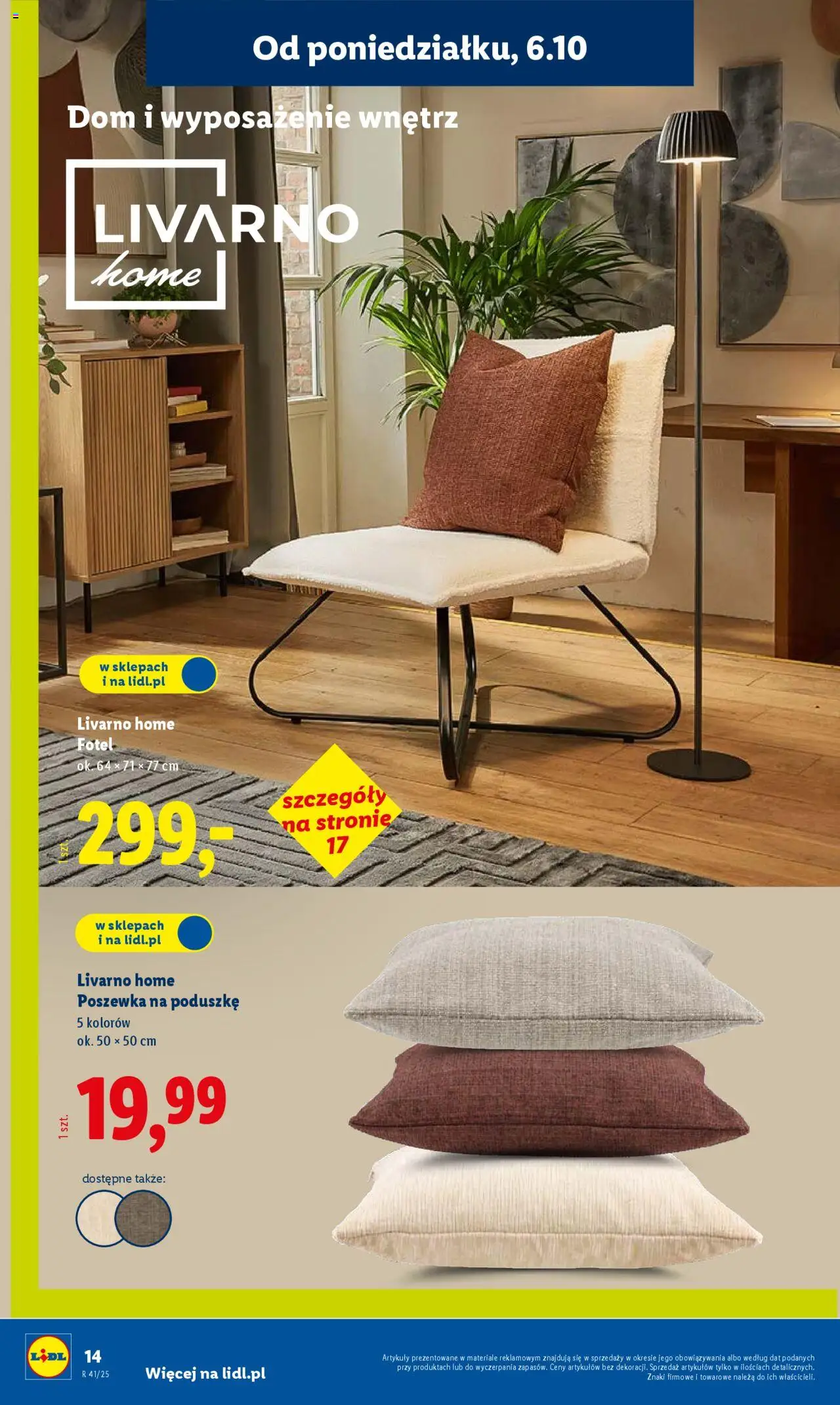Lidl Katalog od 06.10.2025 | Strona: 14 | Produkty: Fotel