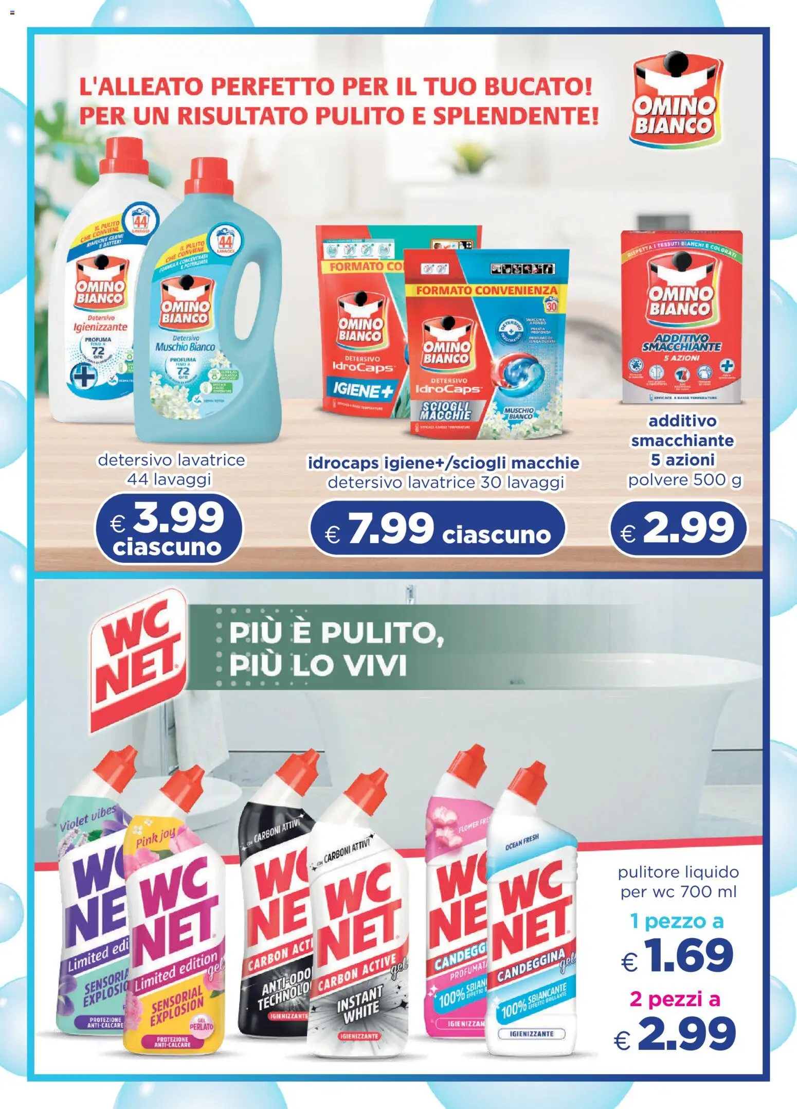 Volantino Acqua e Sapone del 11.01.2026 | Pagina: 3 | Prodotti: Candeggina, Anticalcare, Lavatrice, WC