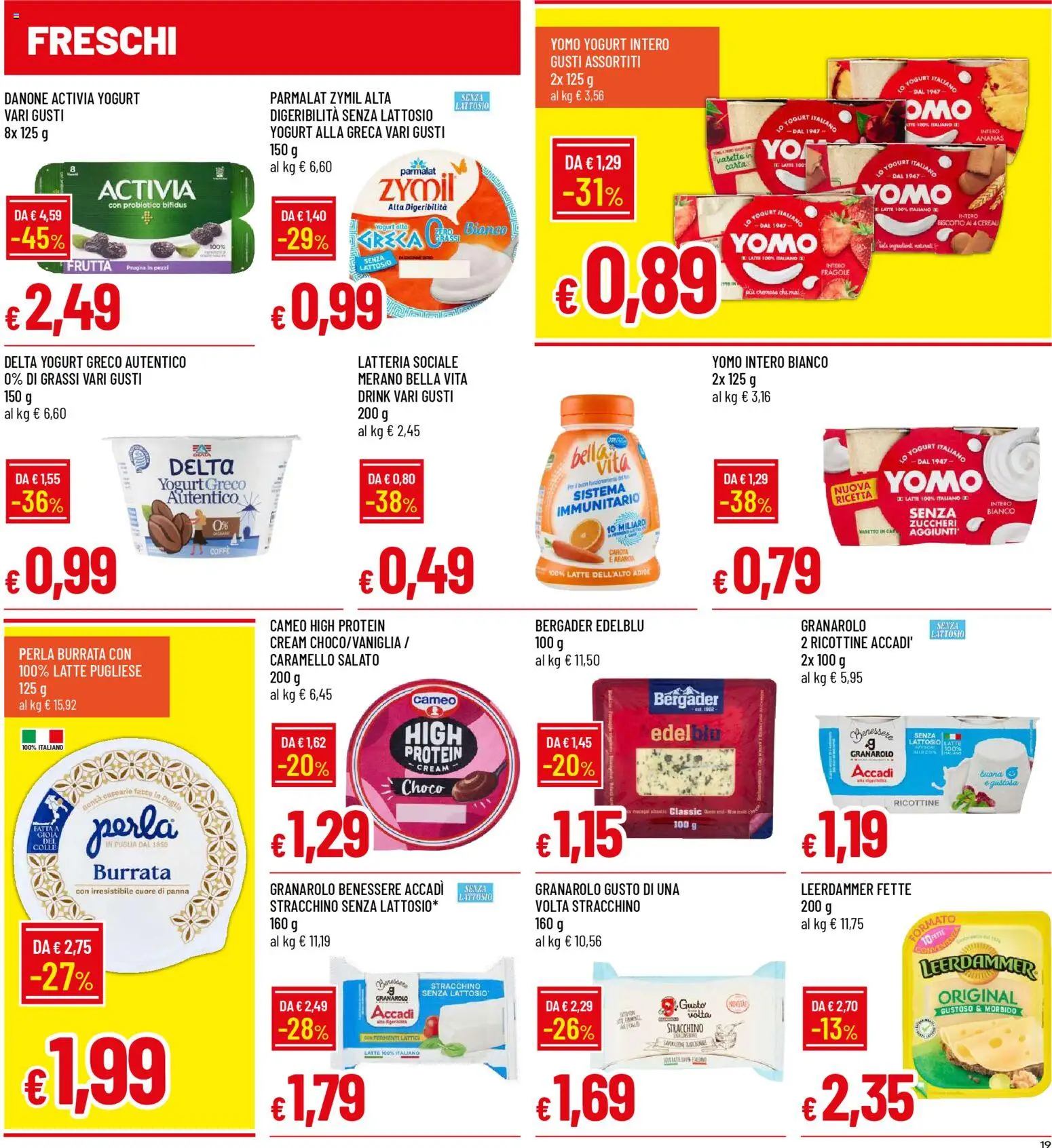 Volantino Galassia del 01.12.2025 | Pagina: 19 | Prodotti: Yogurt greco, Panna, Stracchino, Arancia