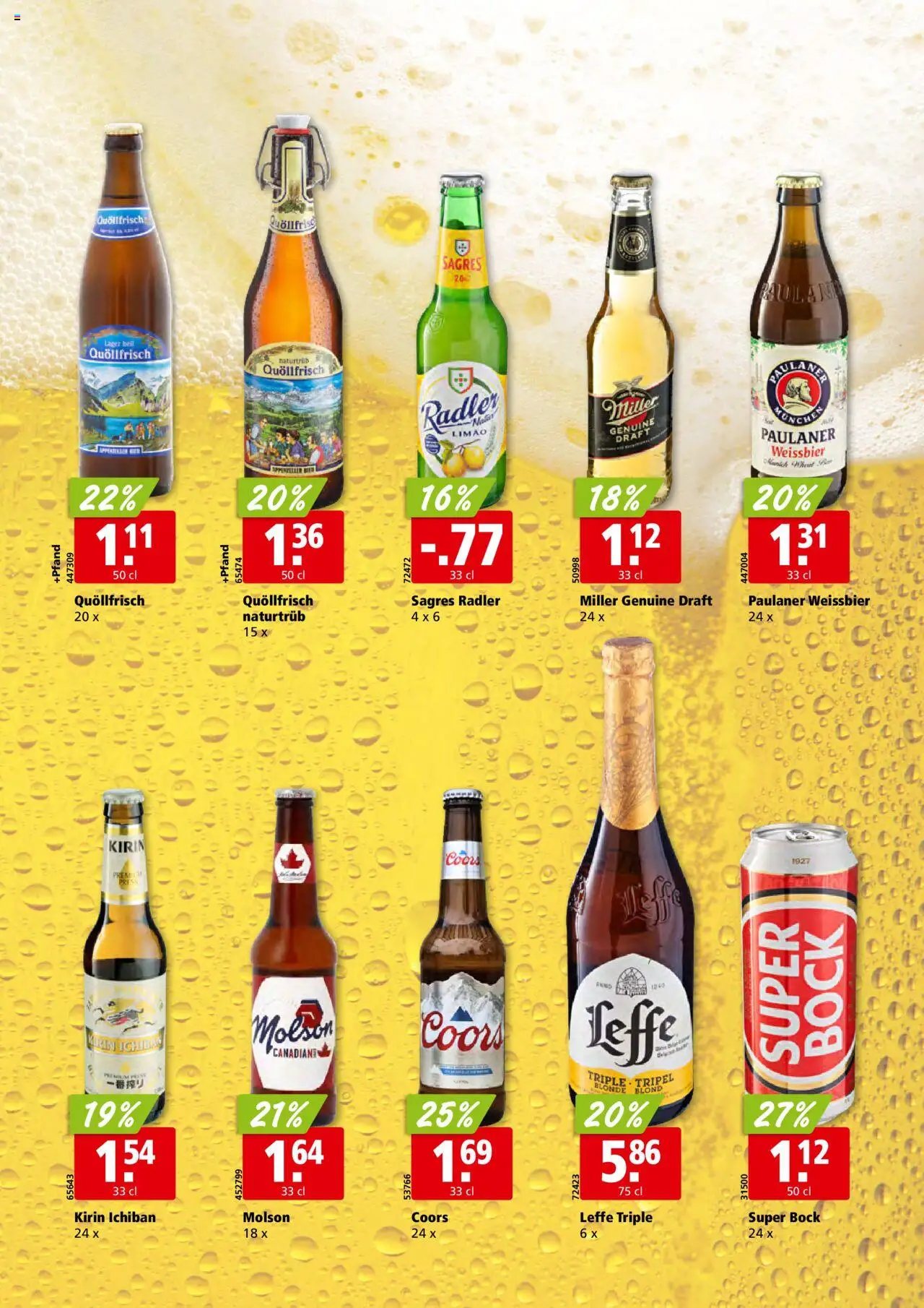 Aligro Aktionen Schlieren, Gossau SG, Frauenfeld, Rapperswil-Jona, Sargans, Bern, Brüttisellen, Pratteln, Emmen, Spreitenbach ab 11.08.2025 | Seite: 28 | Produkte: Weißbier