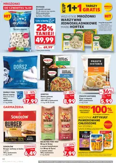 Náhled letáku Kaufland Polsko leták od 16.04.2026 | Strana: 40 | Produkty: Burger, Gyros, Karty
