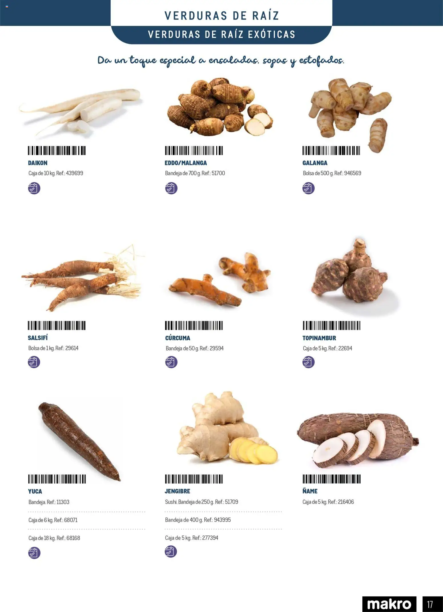 Makro - Especial Frutas y Verduras Península │ válido desde el 05.01.2026 | Página: 17 | Productos: Bolsa, Κλειδαριά της πόρτας, Bandeja, Caja