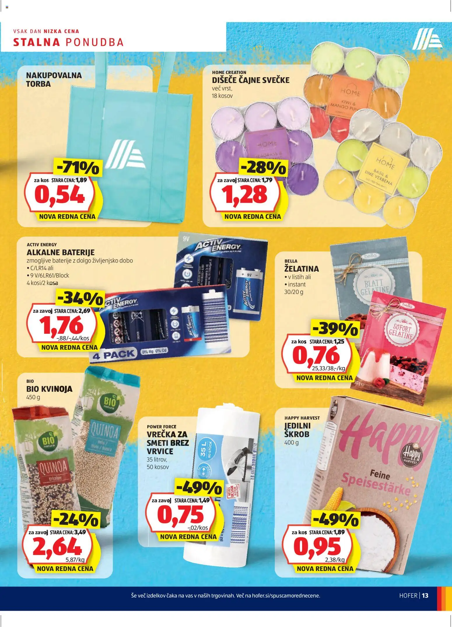 Hofer SI katalog | vrijedi od 13.11.2025 | Stranica: 13 | Proizvodi: Baterije, Mango, Torba