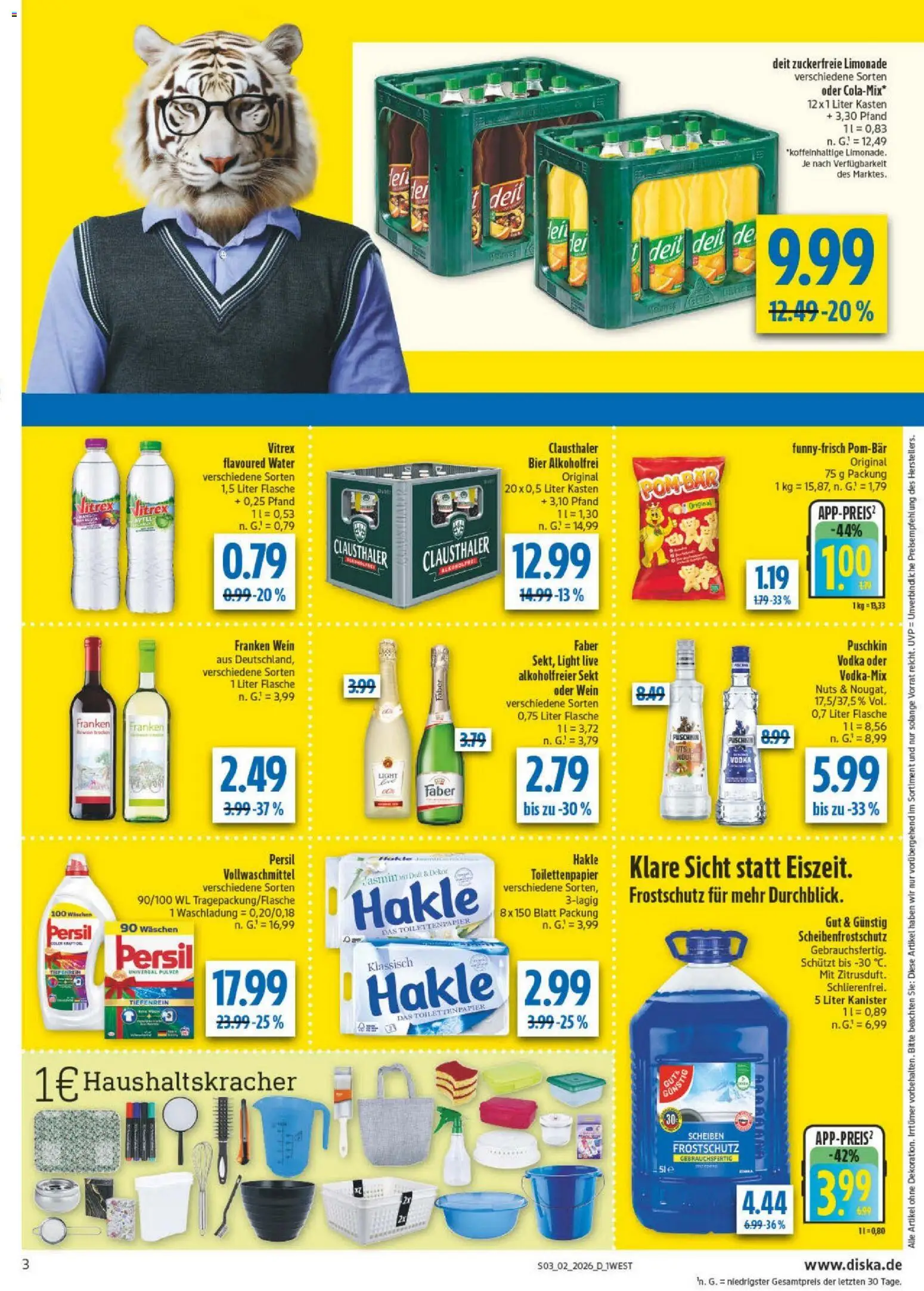 Diska - Diska Angebote Bayern KW02 – gültig ab 05.01.2026 | Seite: 3 | Produkte: Sekt, Äpfel, Wein, Toilettenpapier