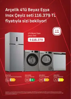 01.12.2025 tarihinden itibaren geçerli olan Arçelik kataloğu önizlemesi | Sayfa: 4