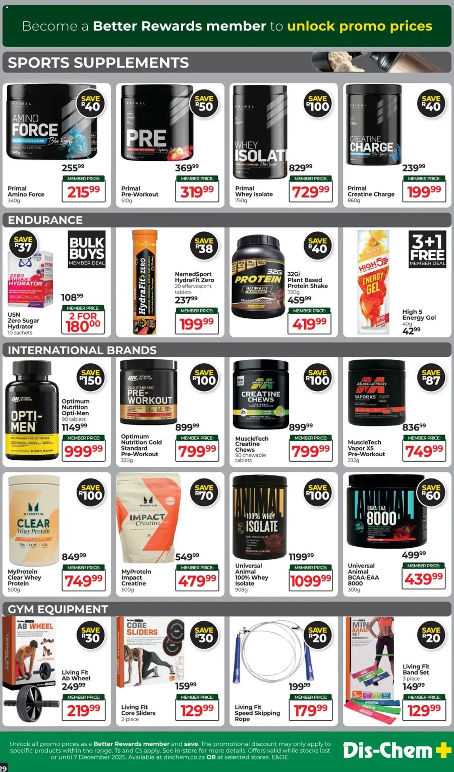 New Dis-Chem catalogue – valid from 18.11.2025 | Page: 29 | Products: Detergente líquido, Vitamins, Sugar, Supplements