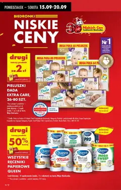 WSZYSTKIE RĘCZNIKI PAPIEROWE QUEEN, All Queen paper towels od 15.09.2025 | Strona: 22 | Produkty: Ręczniki kuchenne, Karta, Ręczniki papierowe, Pieluchomajtki