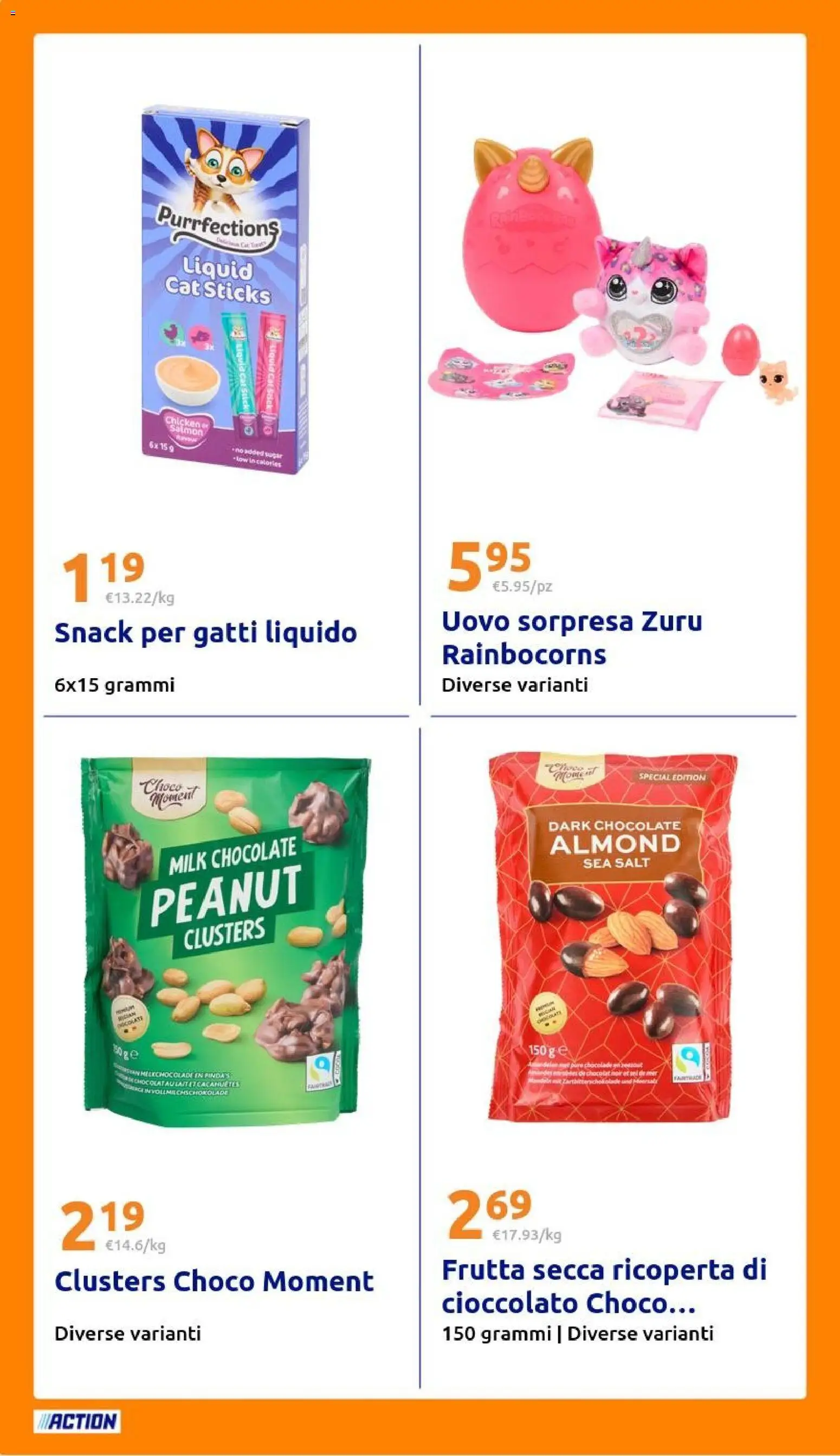 Volantino Action del 18.02.2026 | Pagina: 22 | Prodotti: Cioccolato, Frutta