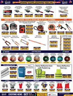 Laduma Hardware specials catalogue – valid from 20.11.2025 | Page: 13 | Products: Vest, Cover, Hacksaw, Tape