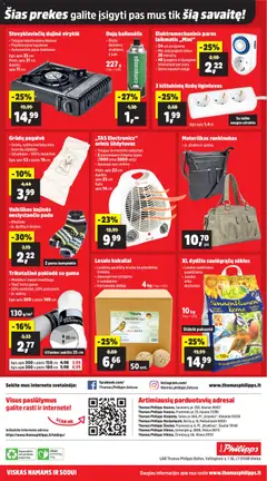 Thomas Philipps leidinys galioja nuo 08.12.2025 | Puslapis: 16 | Prekių: Rankinukas, Pagalvė, Kojinės, Viryklė