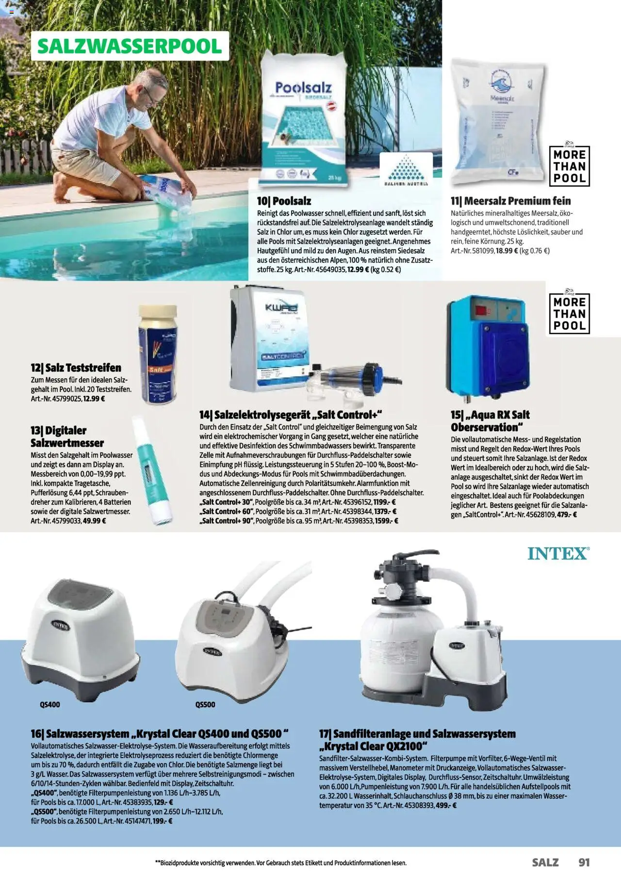 Hagebau Gartenkatalog 2025 gültig ab 05.03.2025 | Seite: 91 | Produkte: Wasser, Salz, Manometer