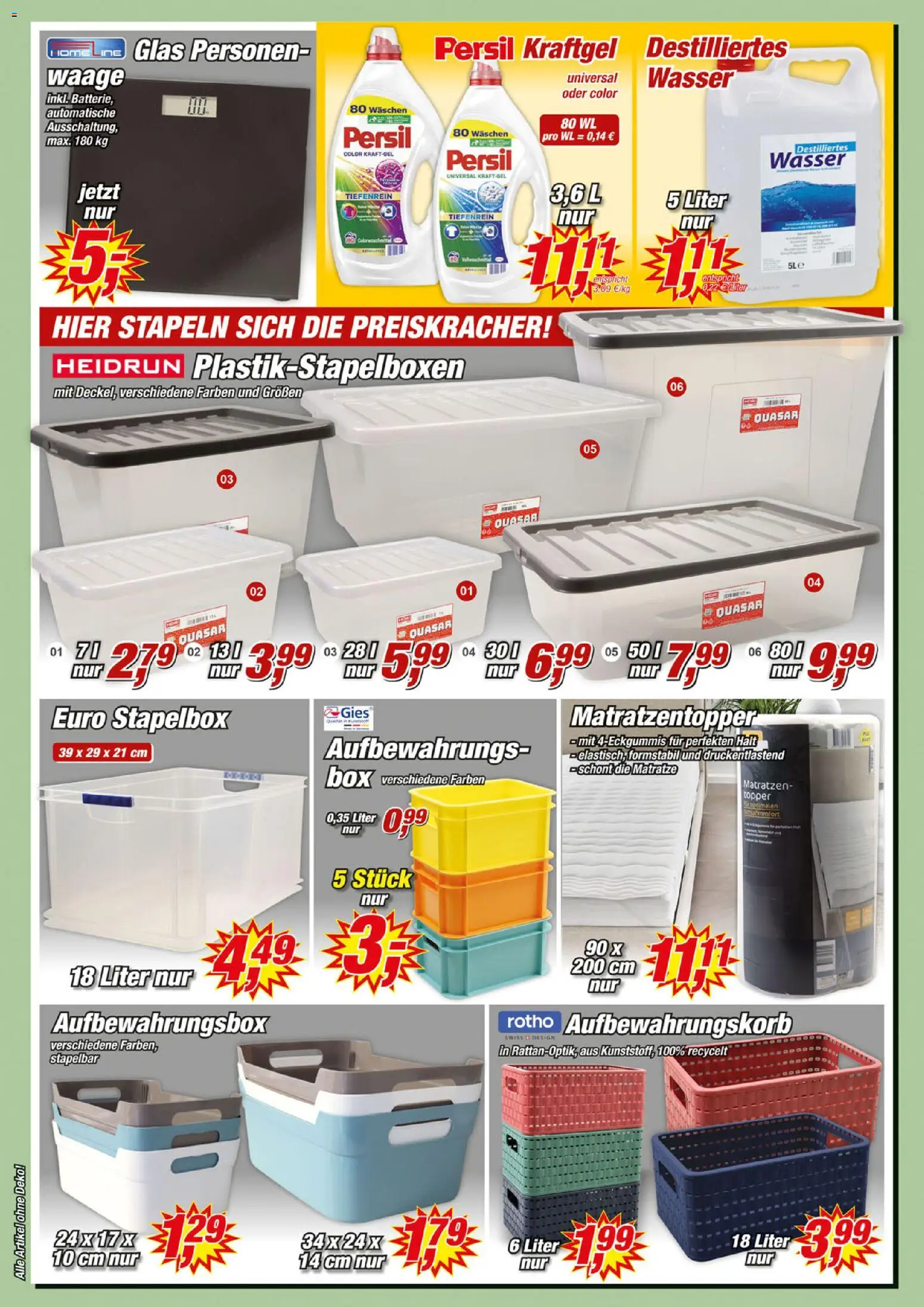 Posten Börse Prospekt – gültig ab 17.01.2026 | Seite: 2 | Produkte: Matratze, Topper, Box, Persil