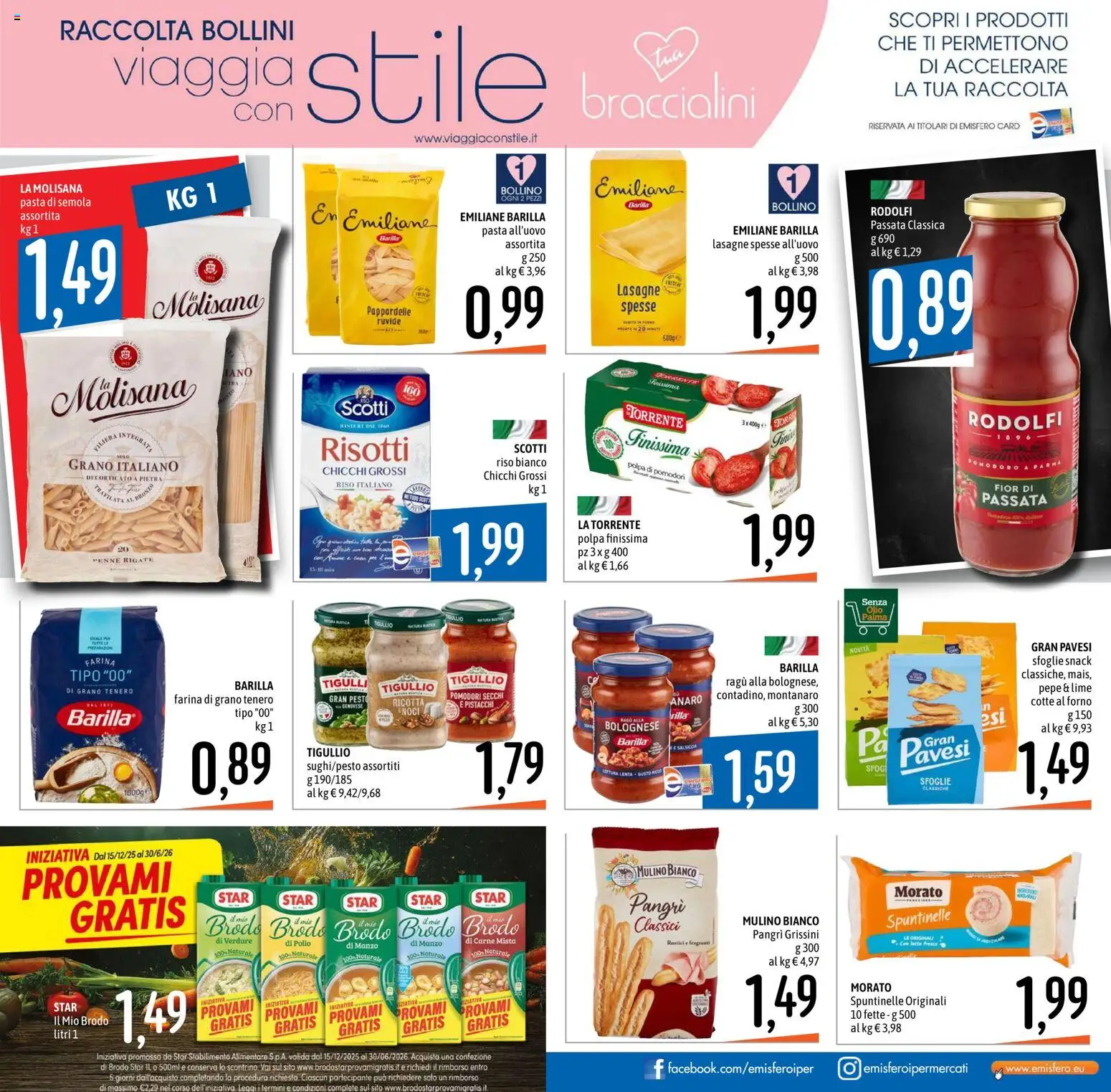 Volantino Emisfero del 26.03.2026 | Pagina: 21 | Prodotti: Farina, Ragú, Ricotta, Penne