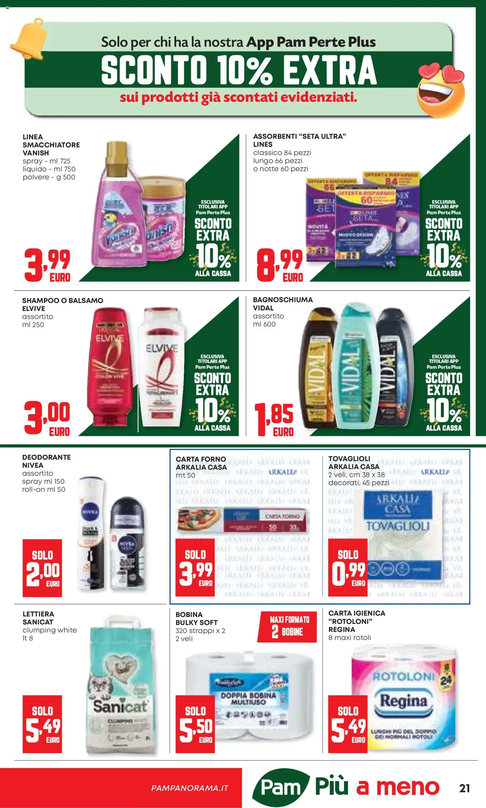 Volantino Panorama del 20.11.2025 | Pagina: 21 | Prodotti: Shampoo, Carta igienica, Smacchiatore, Carta forno