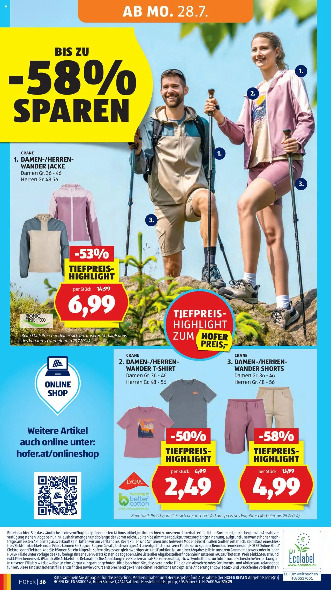 Hofer AT akciós ujság - amely érvényes a következő dátumtól: 25.07.2025 | Oldal: 40