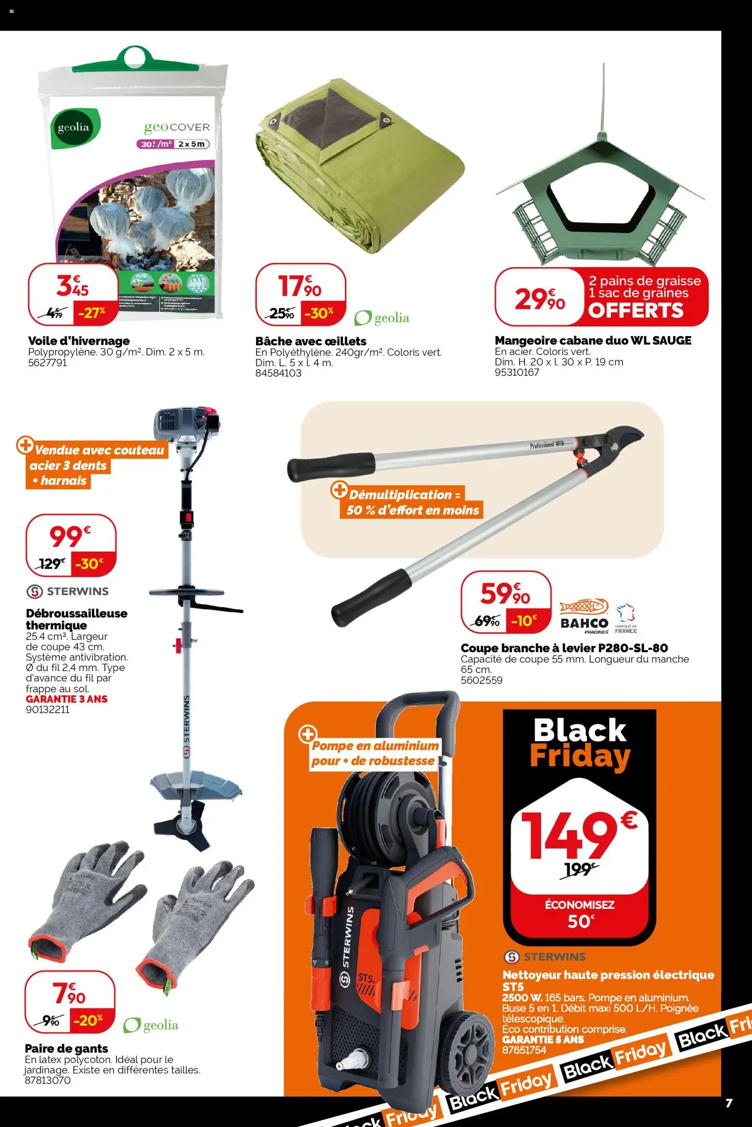 {H1} | Page: 7 | Produits: Couteau, Sac, Nettoyeur haute pression, Gants