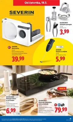 Katalog Lidl - Pregled kataloga iz trgovine Lidl, vrijedi od 16.03.2026 | Stranica: 43 | Proizvodi: Mlijeko, Mesoreznica, Sol, Papar