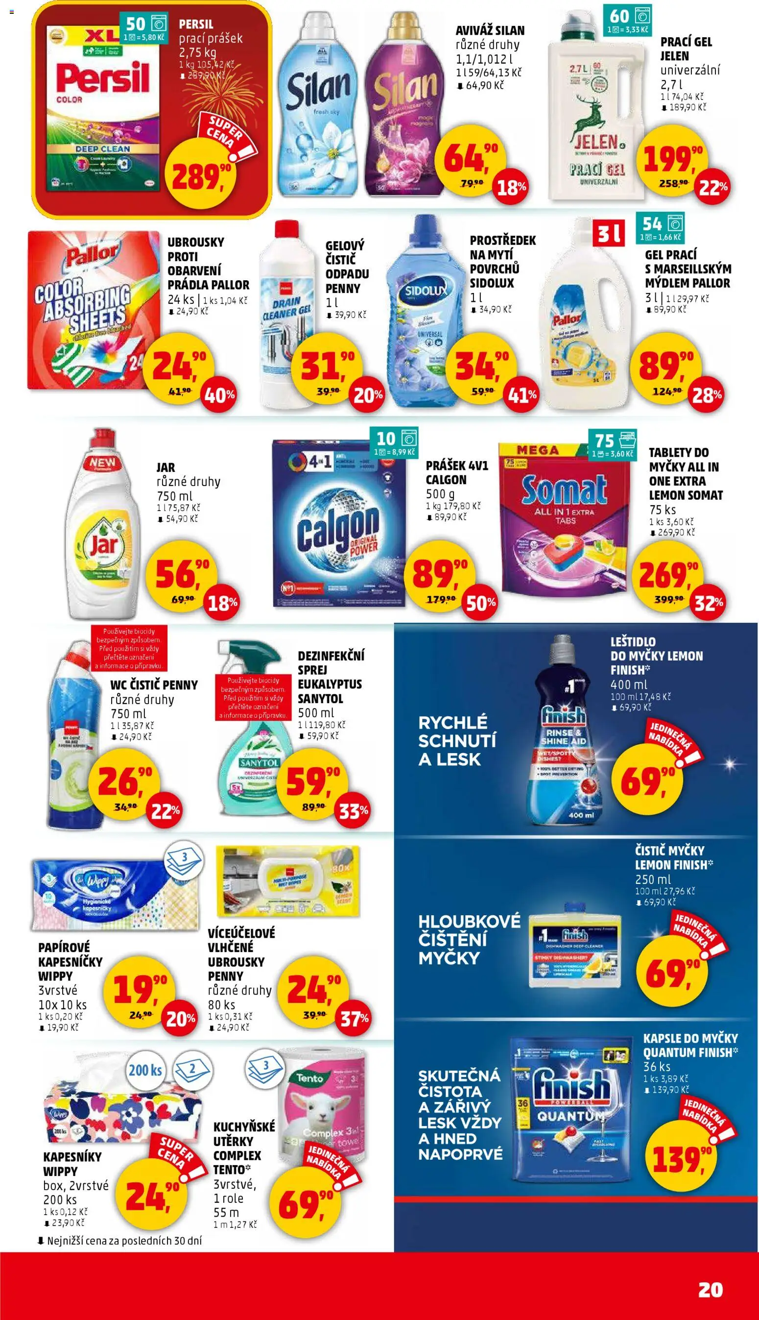 Penny Market leták - Čtvrtečník od 27.12.2025 | Strana: 20 | Produkty: Aviváž, Silan, Wc, Persil