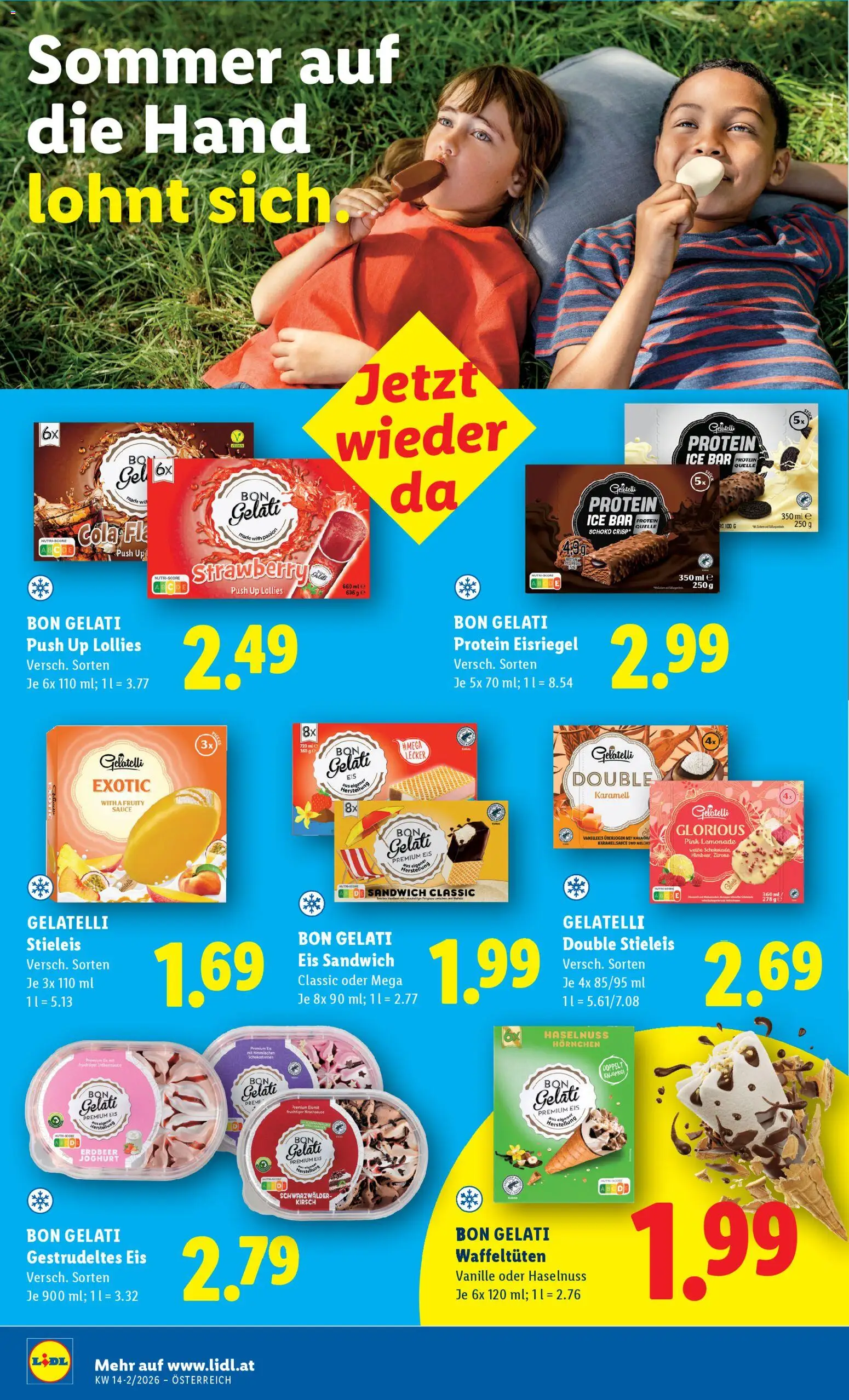 Lidl Flugblatt - Oberpullendorf, Güssing, Oberwart gültig ab 02.04.2026 | Seite: 26 | Produkte: Eis, Zitrone, Milch, Joghurt