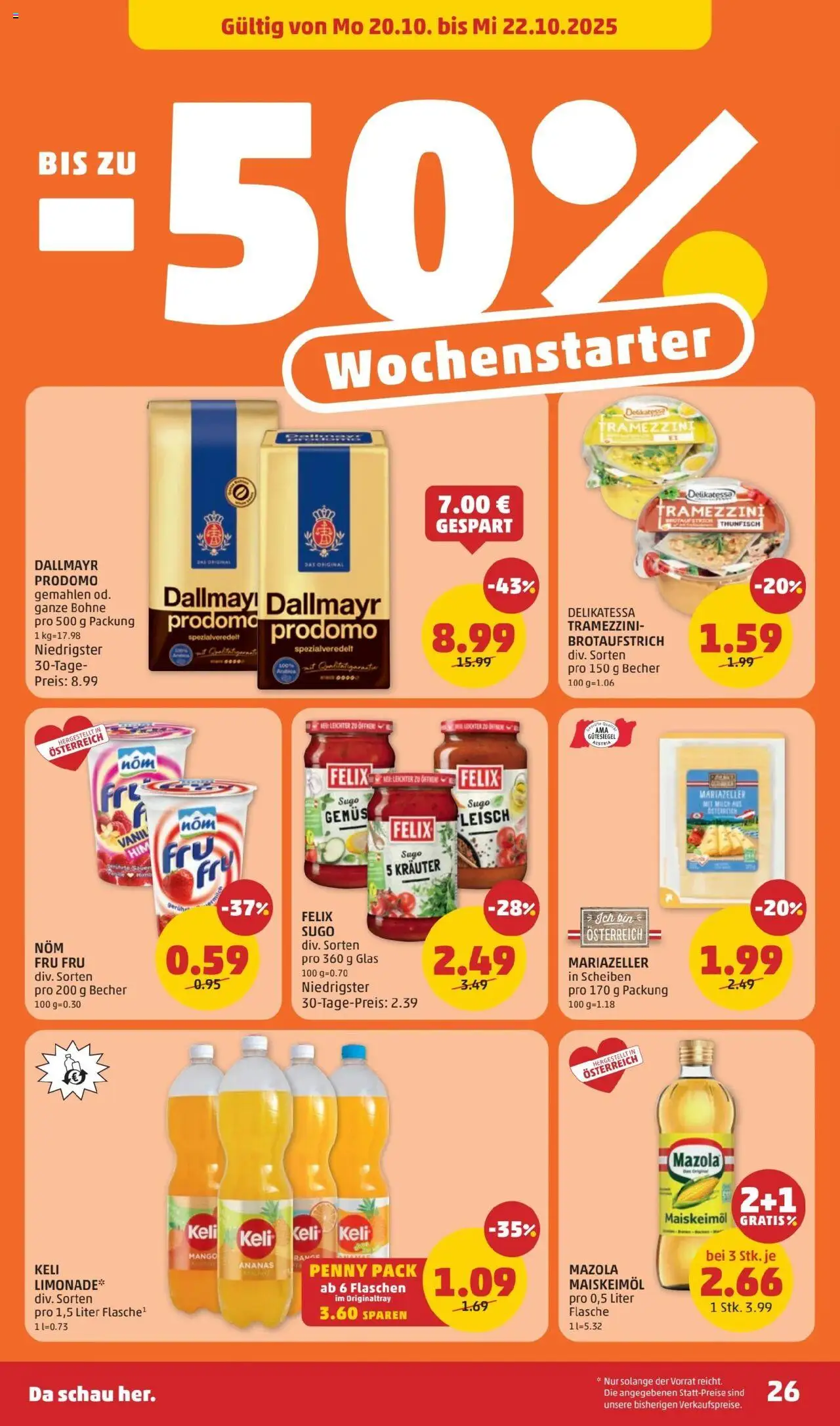 Penny Markt Flugblatt gültig ab 16.10.2025 | Seite: 26 | Produkte: Mango, Ananas