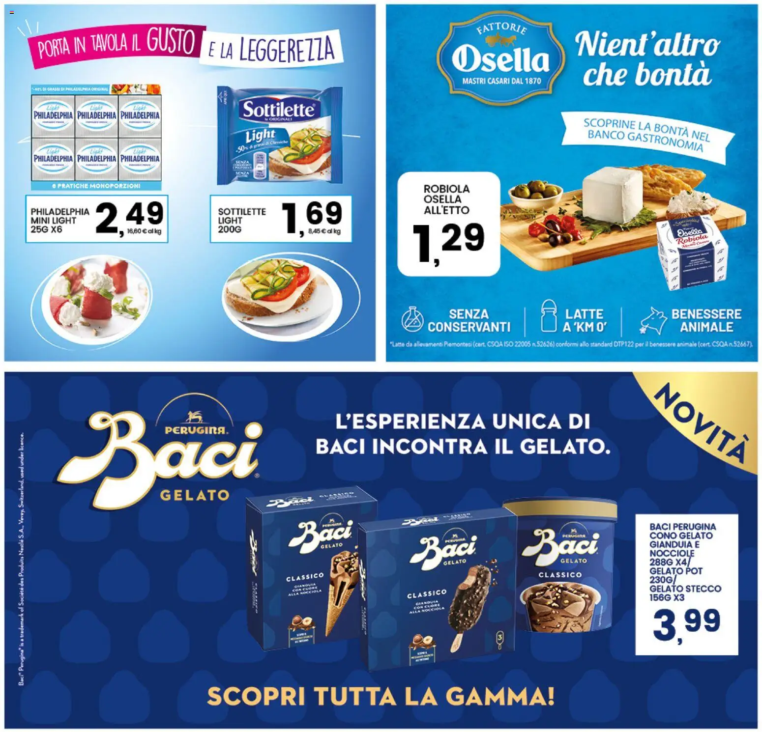 Volantino Interspar del 09.04.2026 | Pagina: 34 | Prodotti: Gelato, Latte, Nocciole, Robiola