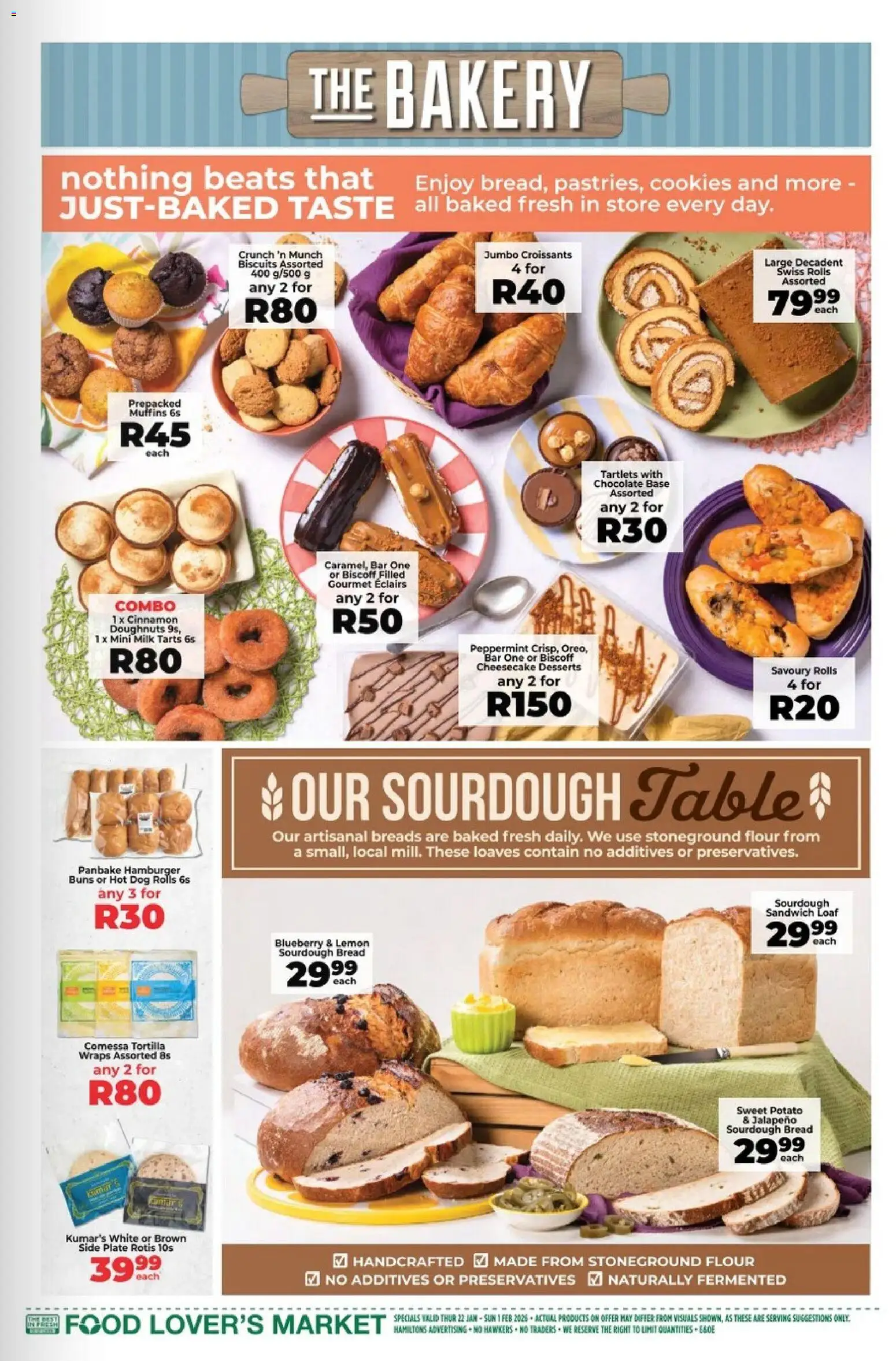 New Food Lover's Market catalogue – valid from 22.01.2026 | Page: 5 | Products: Plate, Pó talco, Biscuits, Lemon
