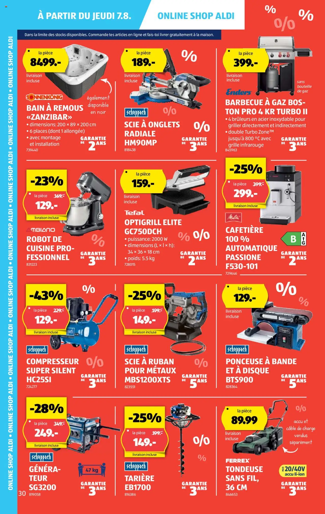 Aldi Prospectus ab 07.08.2025 | Seite: 30 | Produkte: Griller