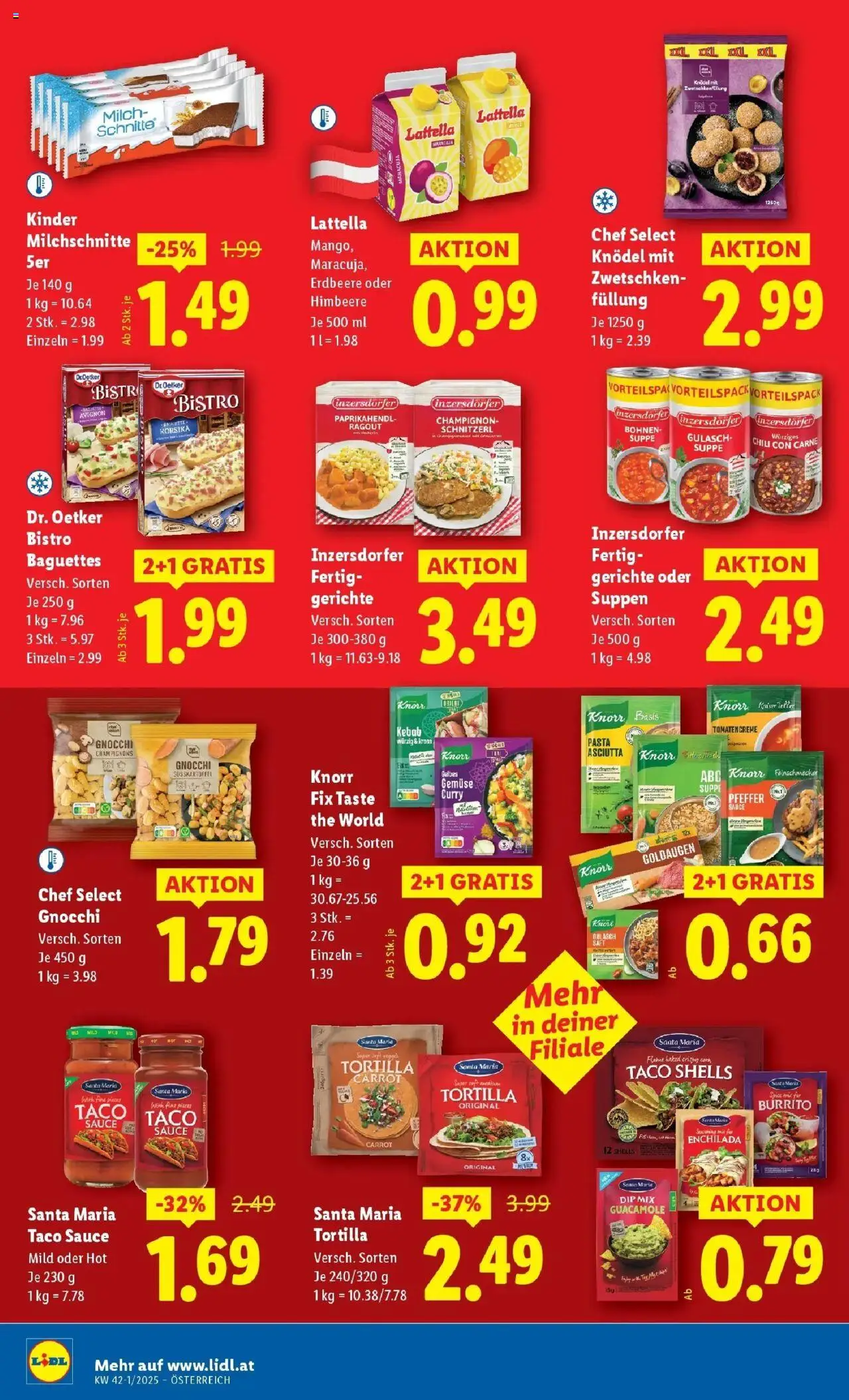 Lidl - Wien, Langenzersdorf, Zwettl gültig ab 09.10.2025 | Seite: 44 | Produkte: Pasta, Gemüse, Pfeffer, Creme