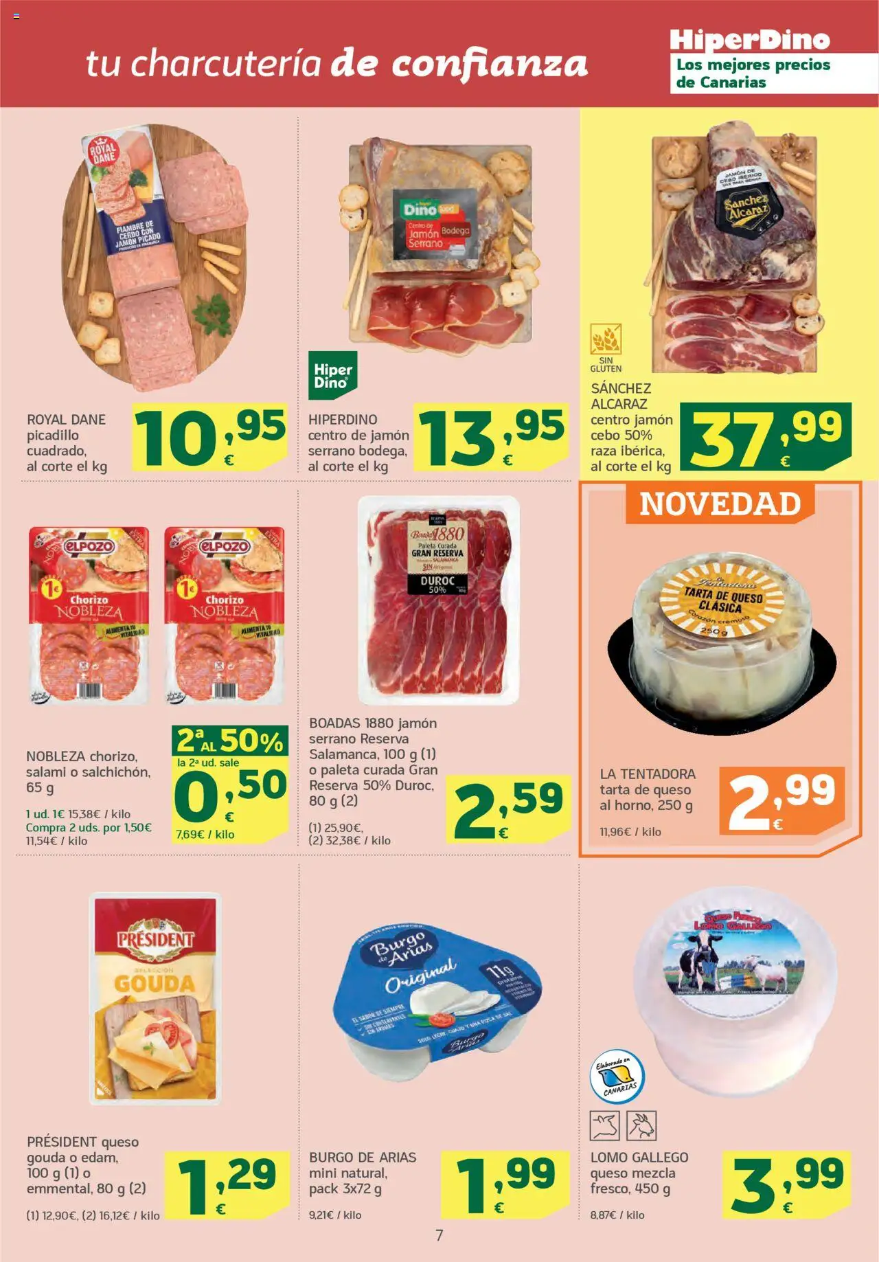 HiperDino folleto │ válido desde el 09.09.2025 | Página: 7 | Productos: Jamón serrano, Queso, Jamón, Queso Gouda