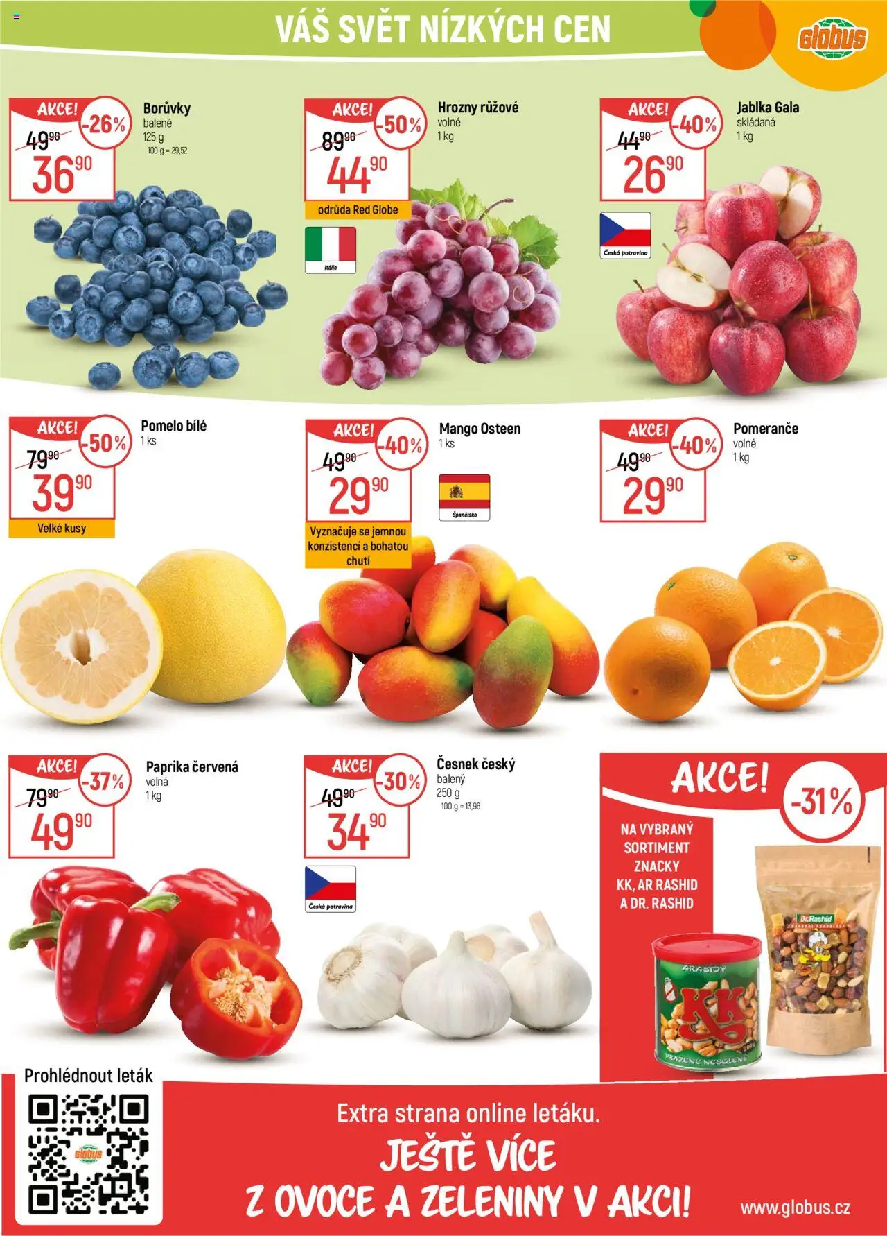 Globus leták - Chomutov od 15.10.2025 | Strana: 12 | Produkty: Ovoce, Mango, Jablka Gala, Hrozny