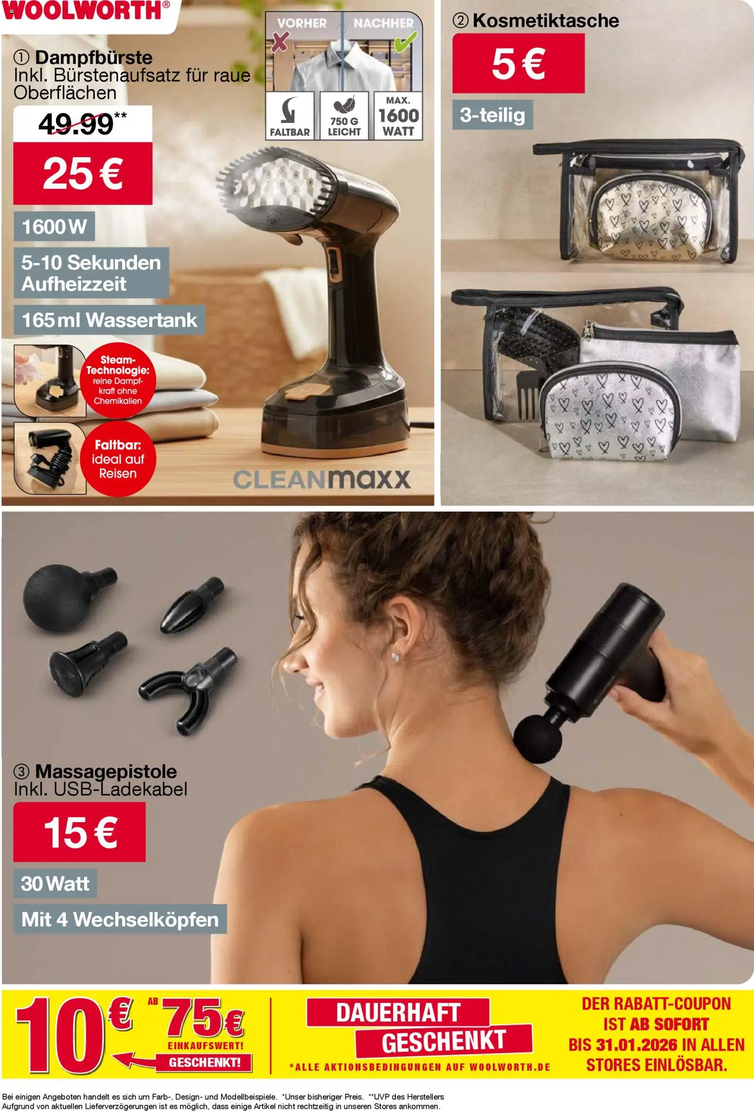Woolworth Prospekt 	 – gültig ab 12.12.2025 | Seite: 9 | Produkte: Massagepistole