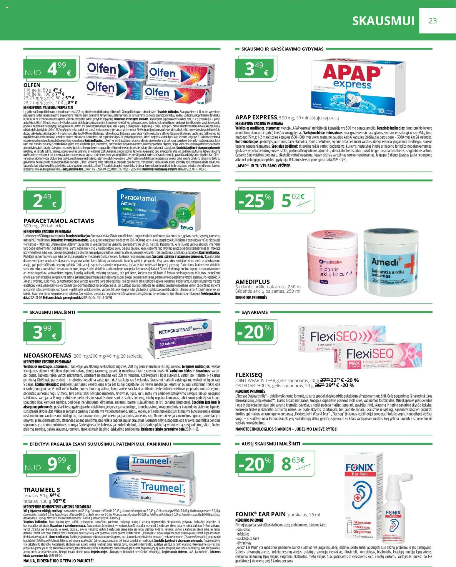 Norfa vaistinė akcijos nuo 01.04.2026 | Puslapis: 23