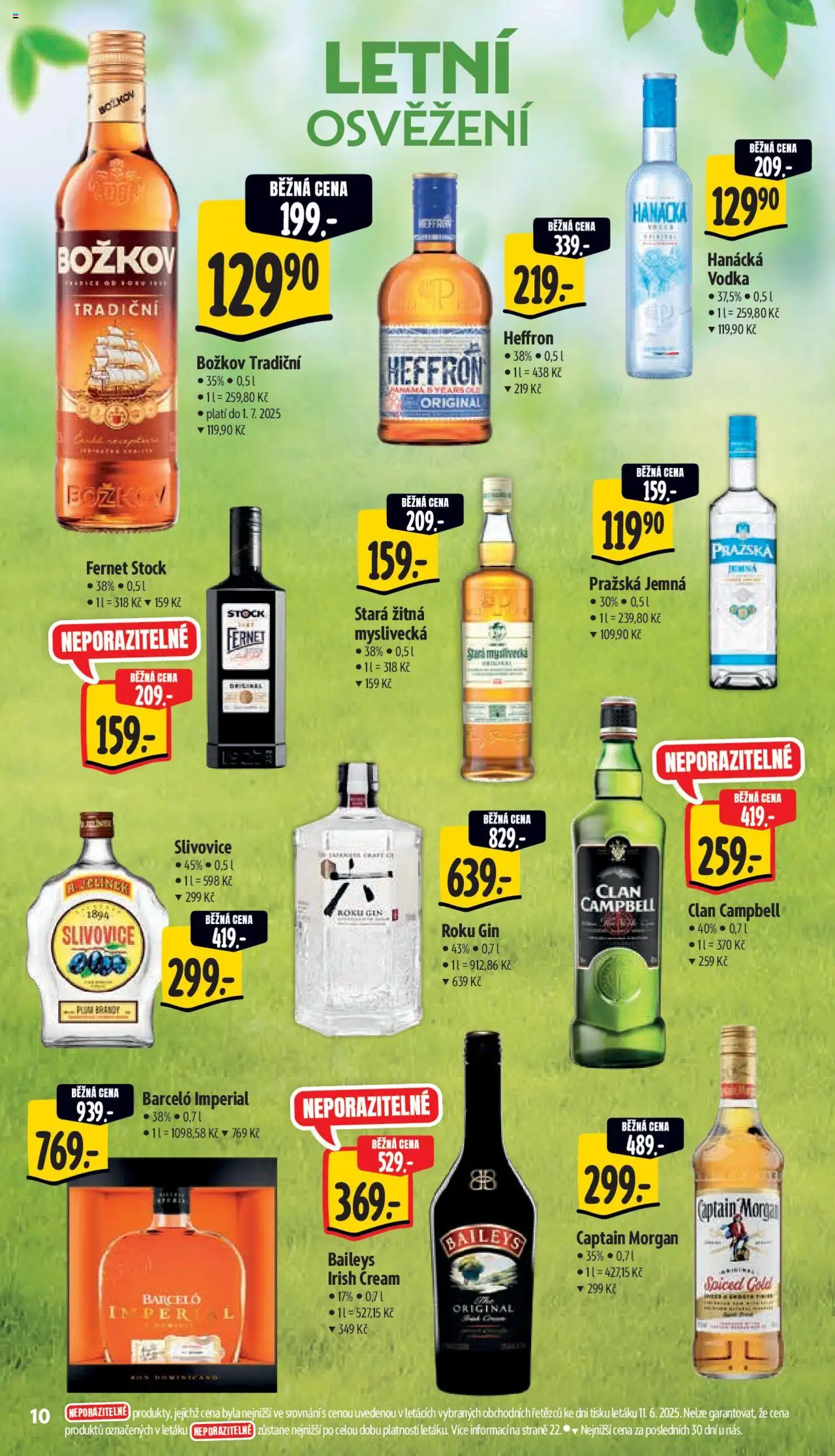 Albert leták - Supermarket od 18.06.2025 | Strana: 15 | Produkty: Heffron, Gin, Božkov, Slivovice