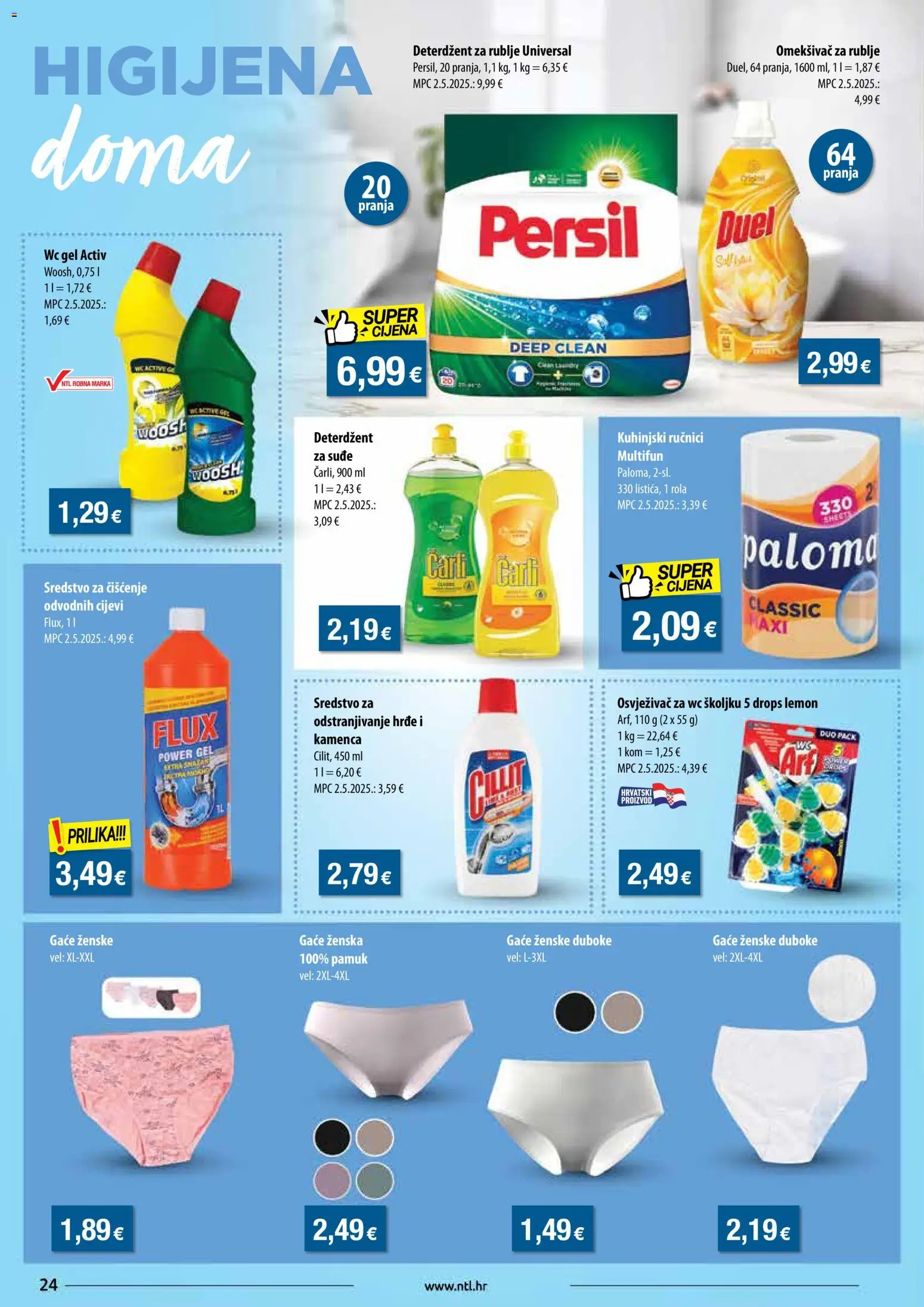 NTL katalog | vrijedi od 19.11.2025 | Stranica: 24 | Proizvodi: Omekšivač, Deterdžent, Cijevi, Persil
