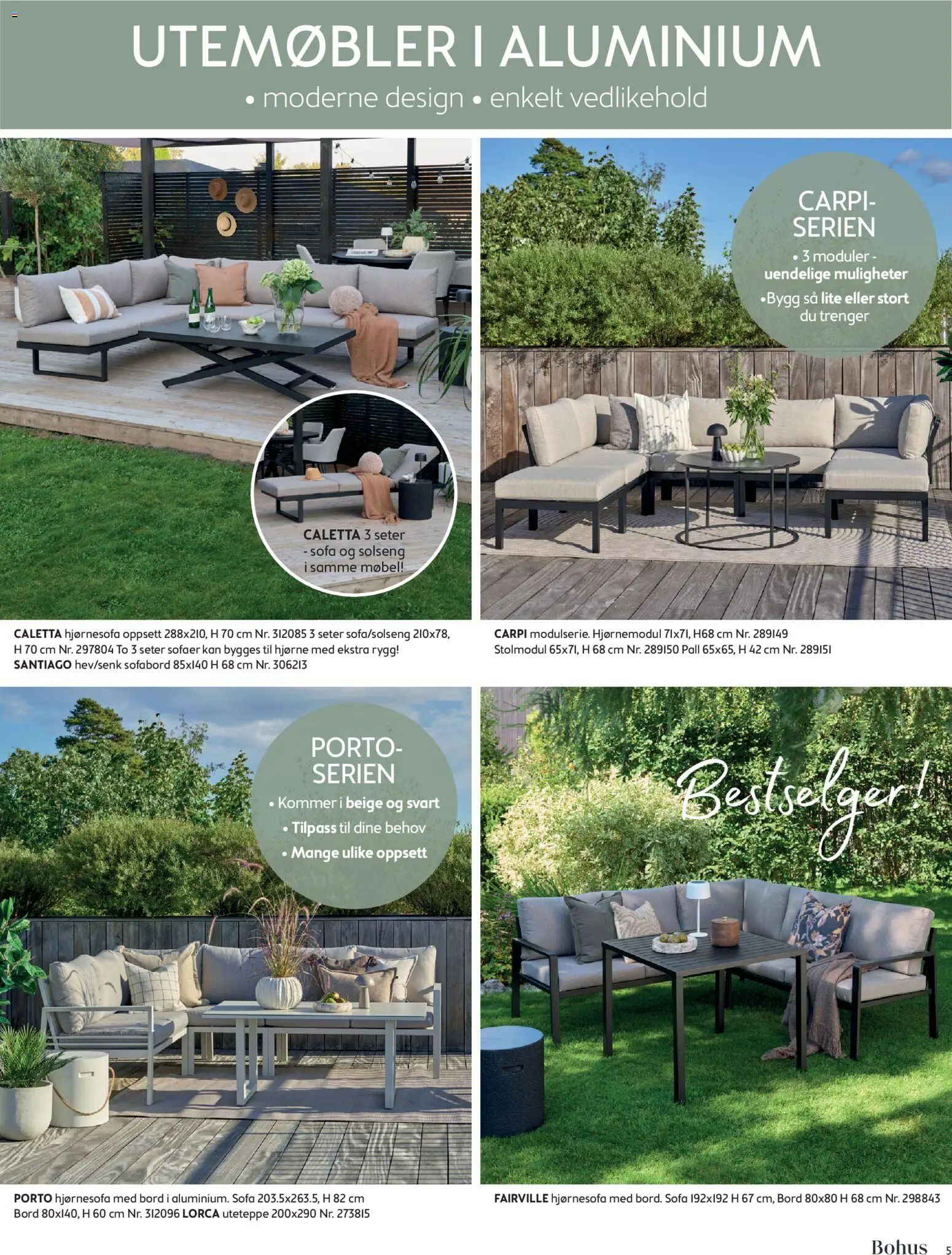 {H1} | Side: 5 | Produkter: Solseng, Sofa, Bord