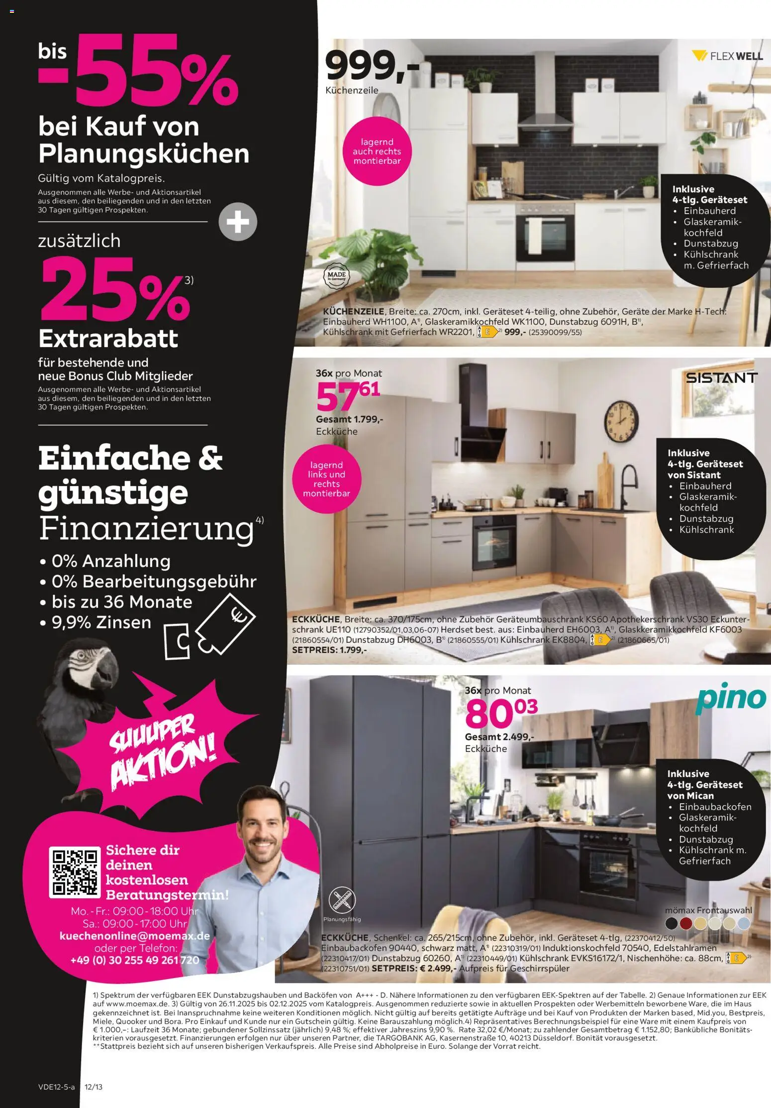 Mömax - Black Friday – gültig ab 24.11.2025 | Seite: 12 | Produkte: Küchenzeile, Kochfeld, Backofen, Dunstabzug