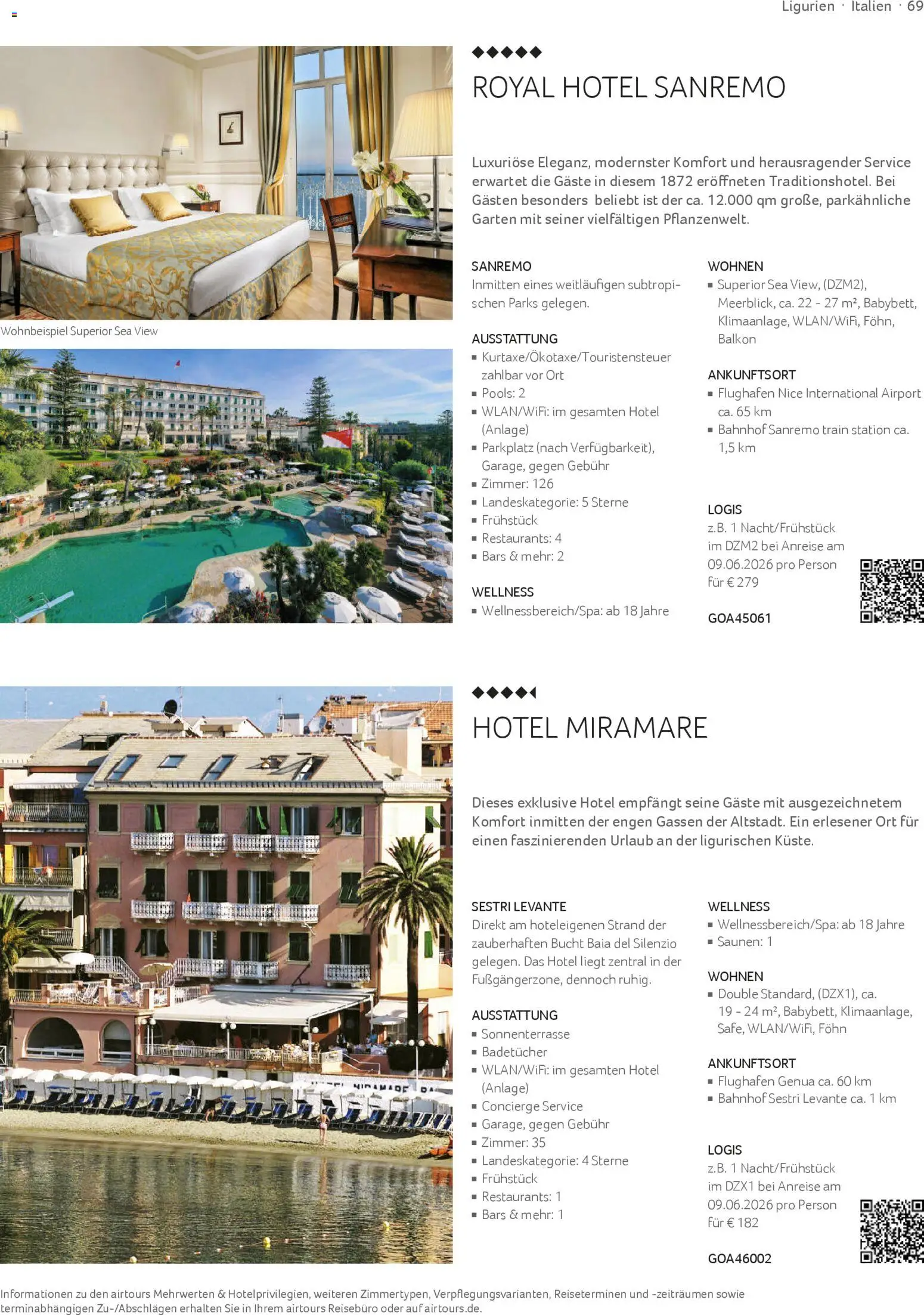 Aida Airtours Erstklassige Europareisen – gültig ab 30.10.2025 | Seite: 69 | Produkte: Föhn