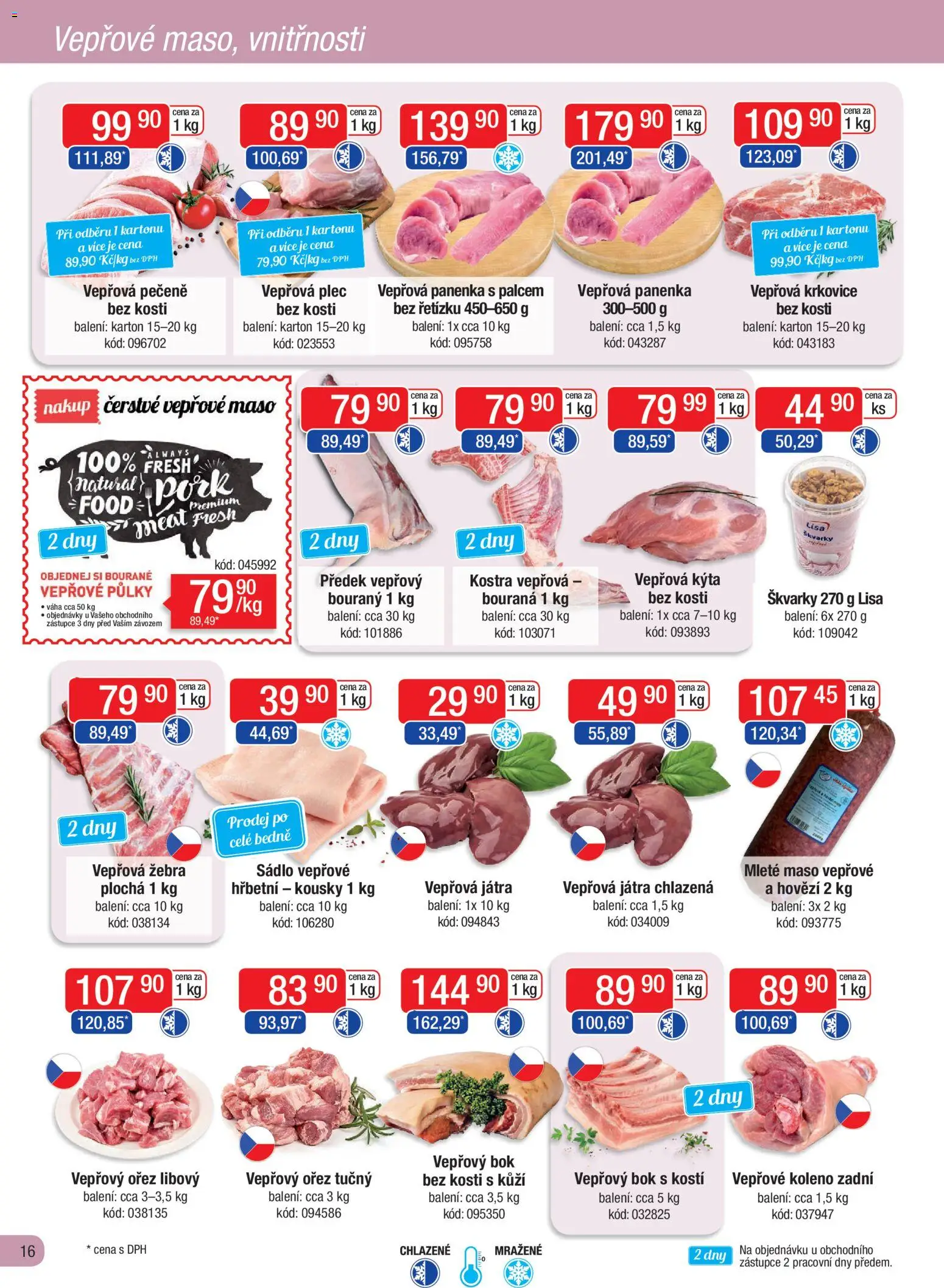 Astur & Qanto leták - Velkoobchod fresh 12/2025 od 01.12.2025 | Strana: 16 | Produkty: Vepřová pečeně, Vepřový bok, Váha, Škvarky