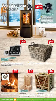 Raiffeisen Markt Prospekt 	 ab 01.11.2025 gültig | Seite: 4 | Produkte: Wetterstation, Ofen, Kamin, Korb