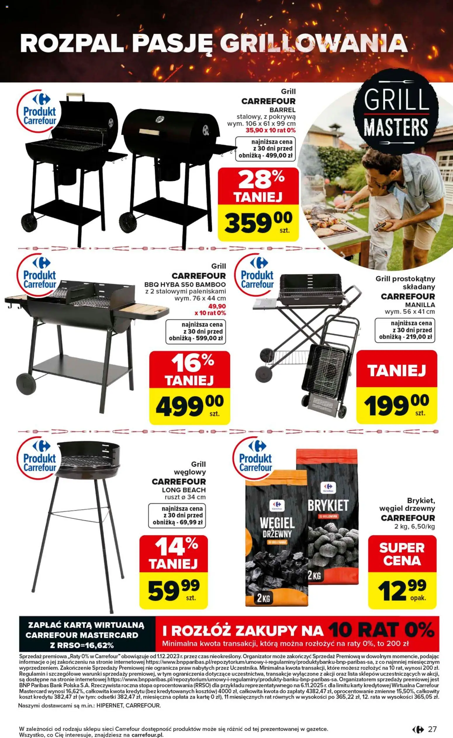 Carrefour gazetka - Misja:Grill Cię wzywa od 23.04.2026 | Strona: 27 | Produkty: Karta, Grill, Ruszt