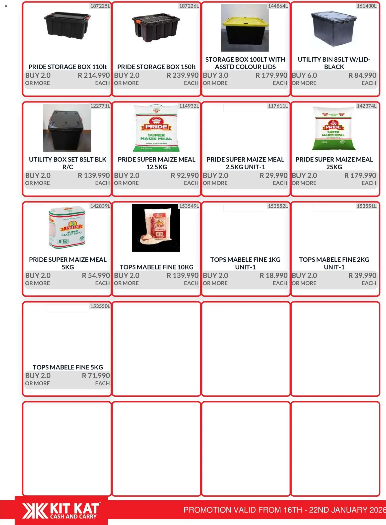 New KIT KAT Cash & Carry catalogue – valid from 16.01.2026 | Page: 34 | Products: Utility, Box, Maize meal
