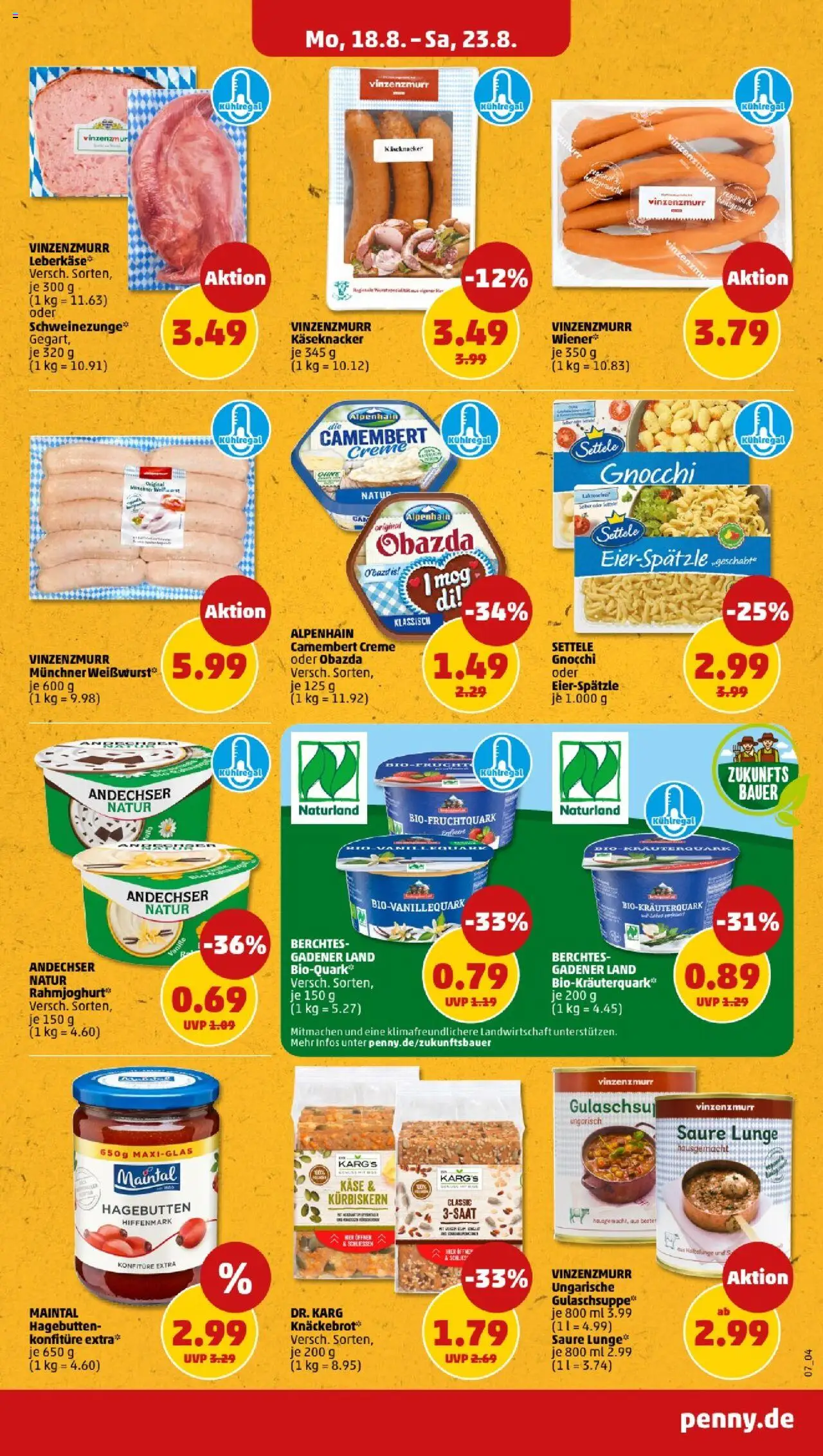 Penny - Bayern - gültig ab dem 18.08.2025 | Seite: 7 | Produkte: Käse, Creme