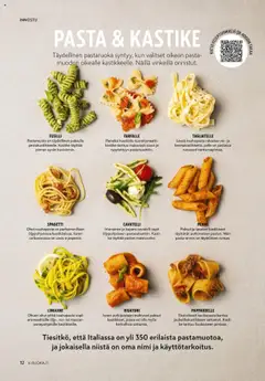 K-Supermarket-mainoslehti voimassa 01.10.2025 alkaen | Sivu: 12 | Tuotteet: Spagetti, Voi, Pasta