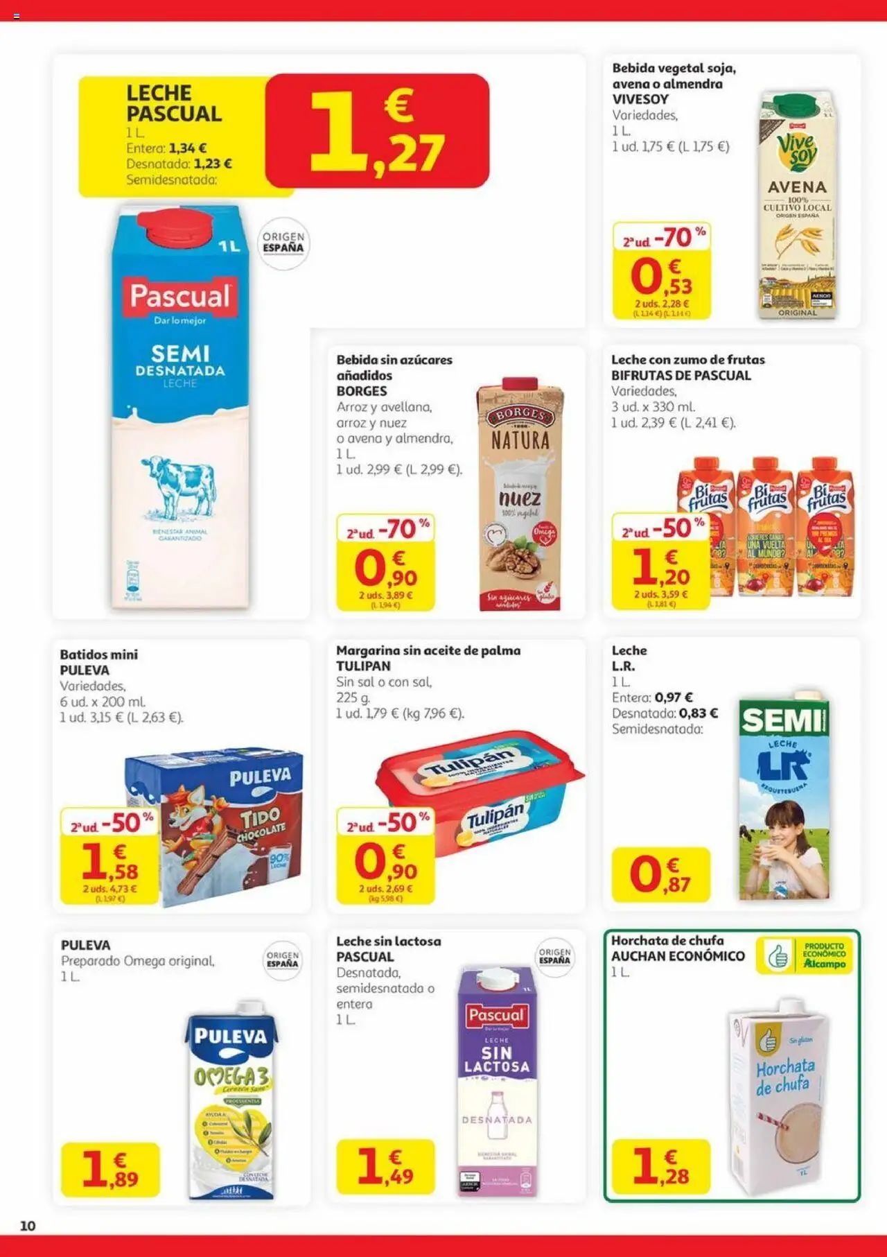 Alcampo - Canarias │ válido desde el 28.08.2025 | Página: 10 | Productos: Leche sin lactosa, Leche, Arroz, Ροζ πιπέρι