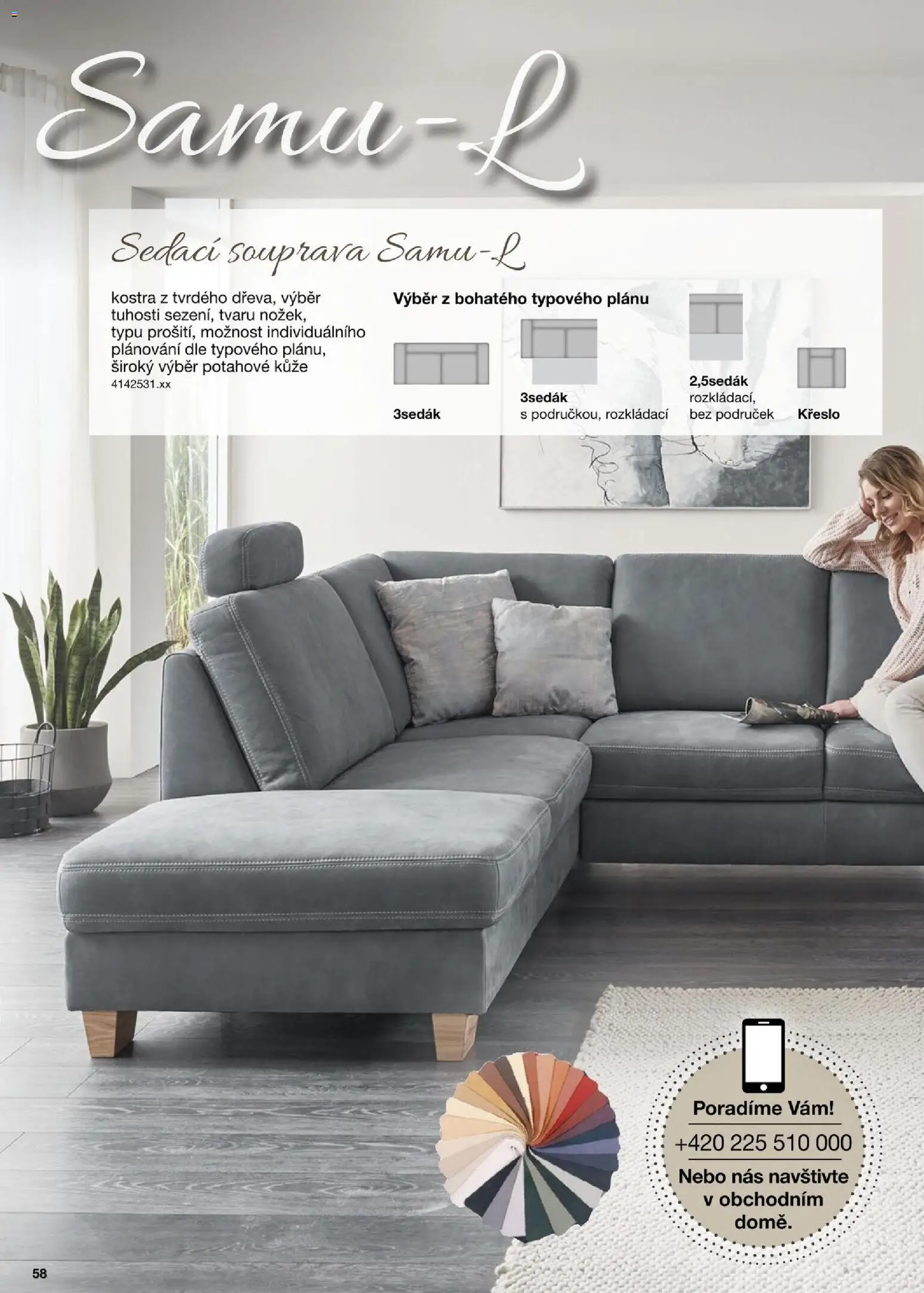 Sconto nábytek katalog - Sedačky Polipol od 01.01.2025 | Strana: 58 | Produkty: Sedací souprava, Křeslo