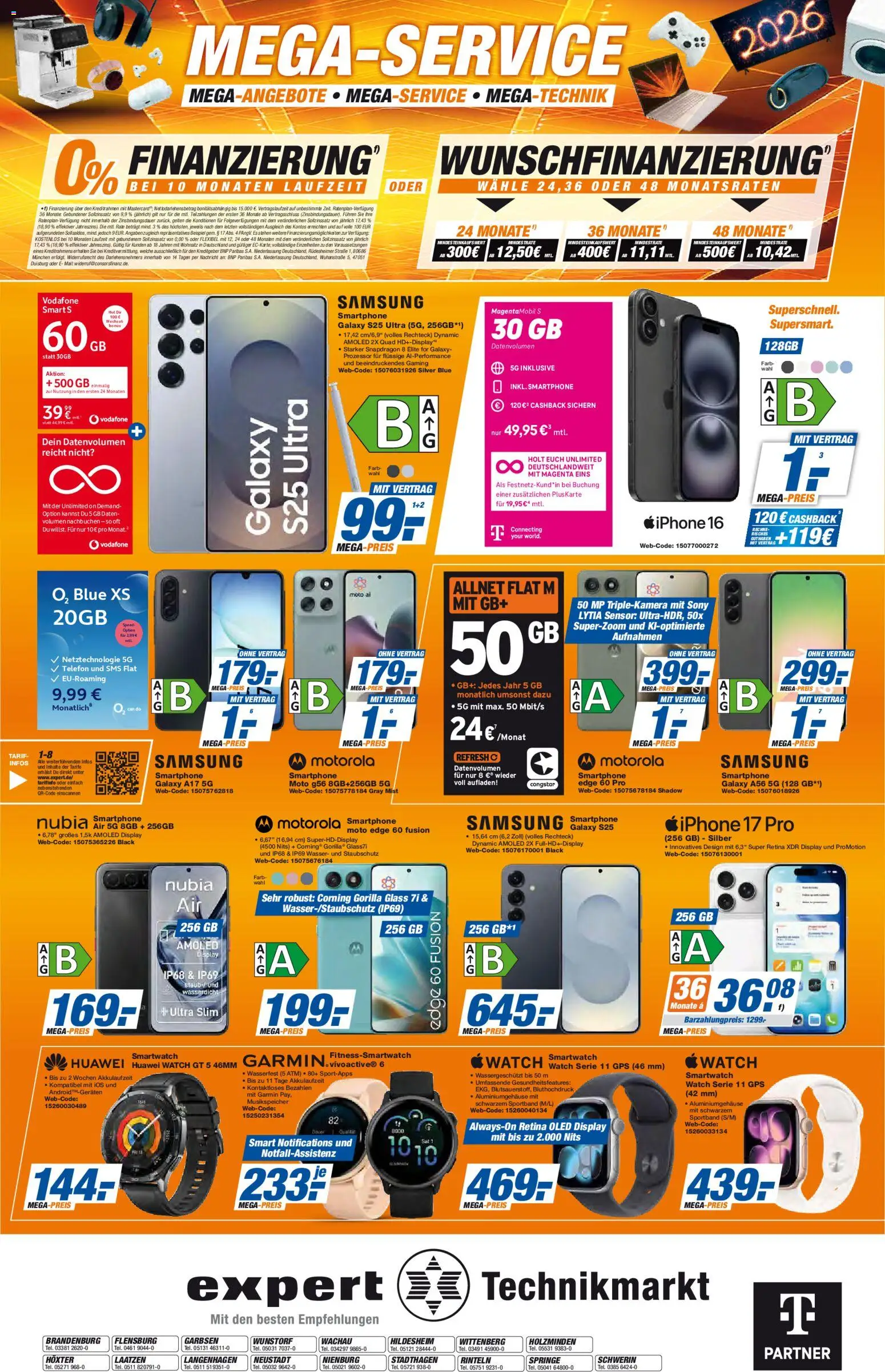 Expert Prospekt 	 – gültig ab 26.12.2025 | Seite: 8 | Produkte: Smartwatch, Iphone, Wasser, Telefon